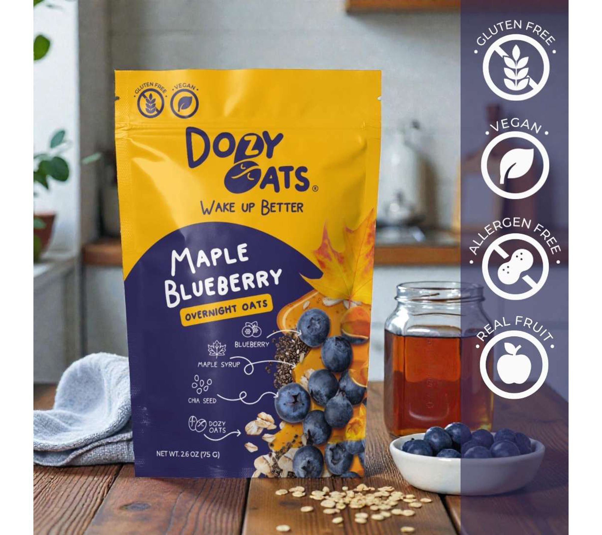 Fruity Faves Overnight Oats 24-Pack with 2 Jars