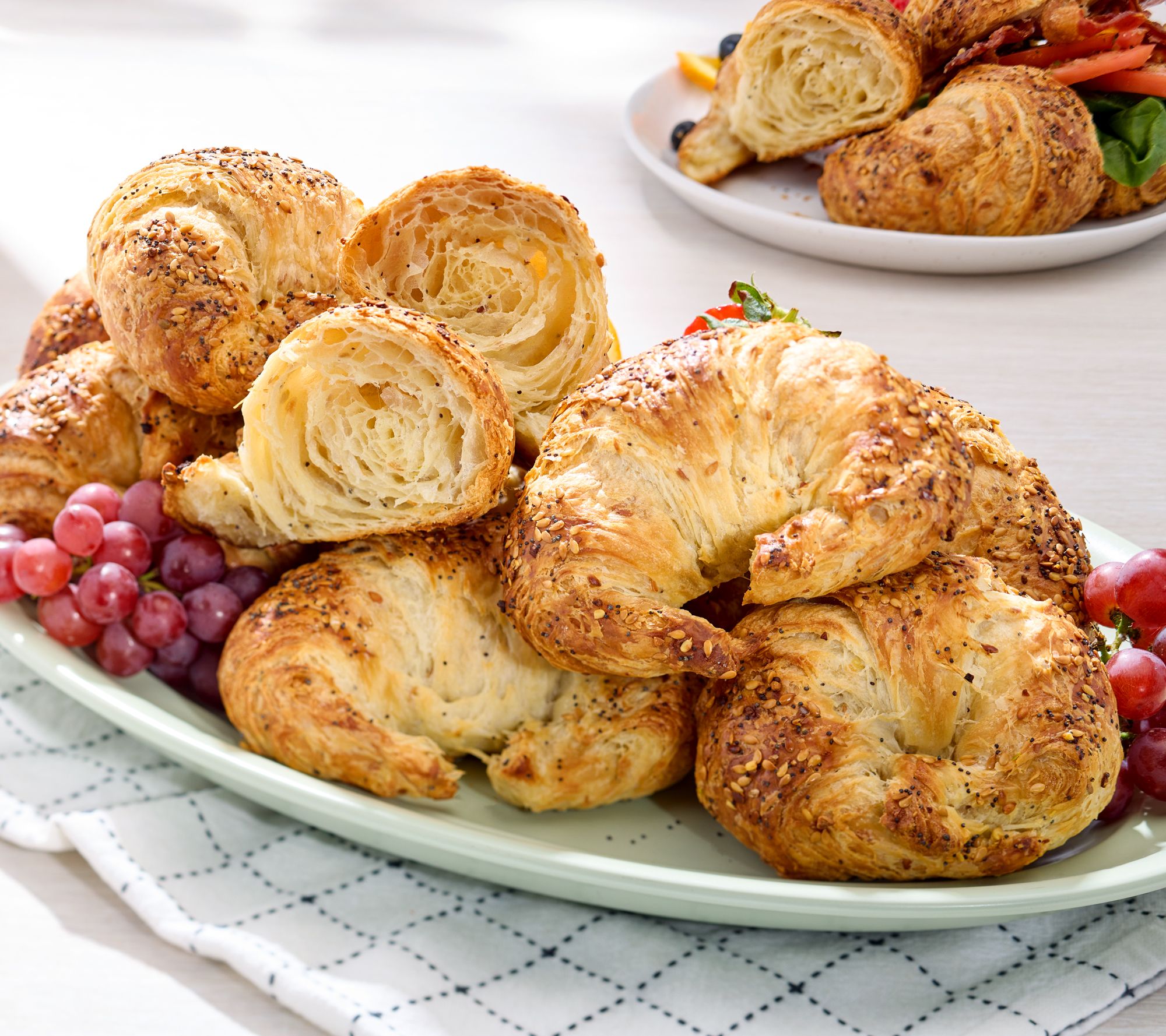  Authentic Gourmet (12) or (24) 3.5oz Everything Croissants - M143206
