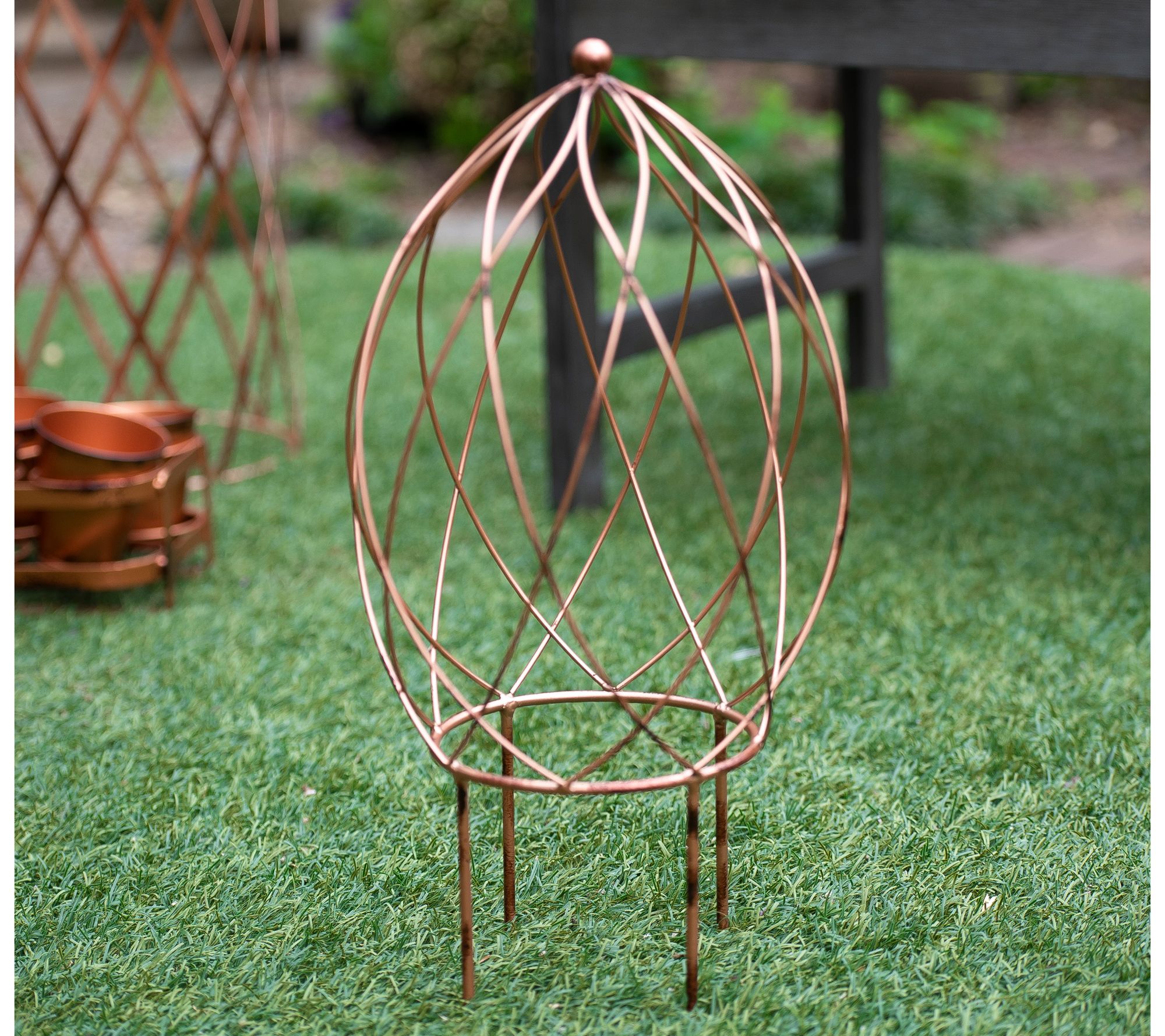 17 Egg Trellis with Stakes by Linda Vater - QVC.com