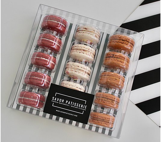 Savor Patisserie 15-Piece Top Sellers French Macarons