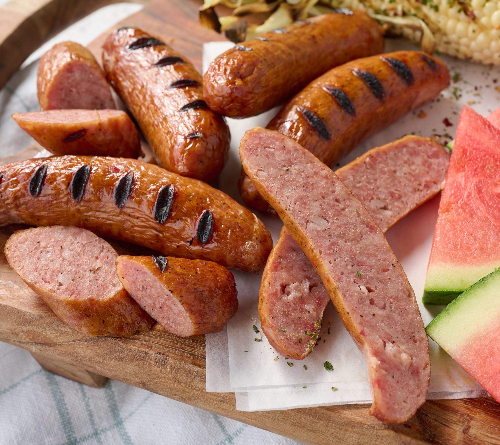 Corky's BBQ 8-lbs of Sweet & Smokey Original or Stuffed Sausage