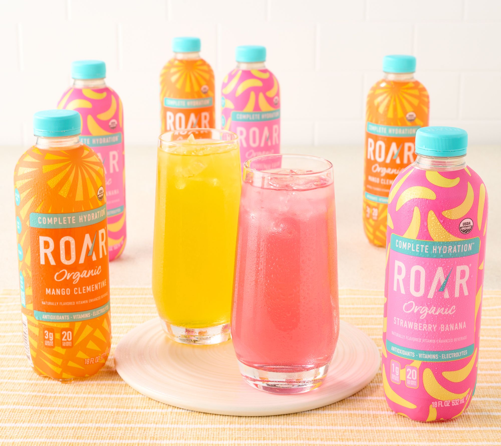 Roar Organic (24) Bottles Vitamin & Electrolyte Rise & Shine