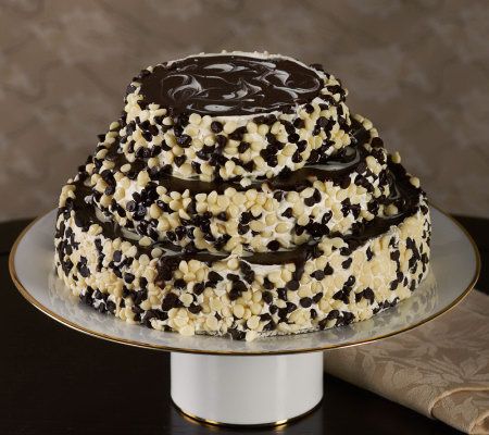 Balboa Desserts 3 lb. Black & White Tower Cake - QVC.com