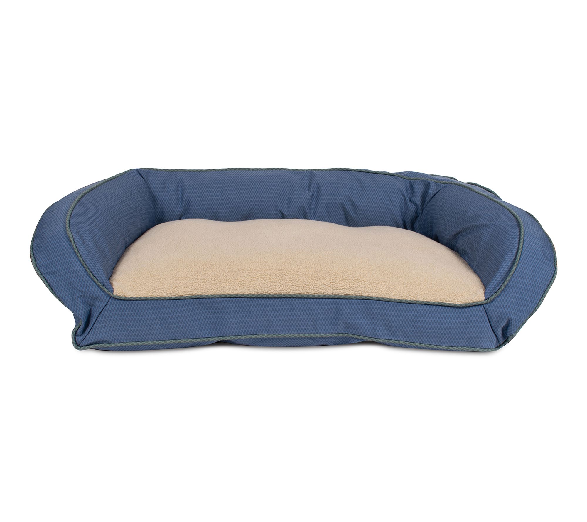 Carolina Pet Medium GreenDog Checkered Wave Bolster Bed