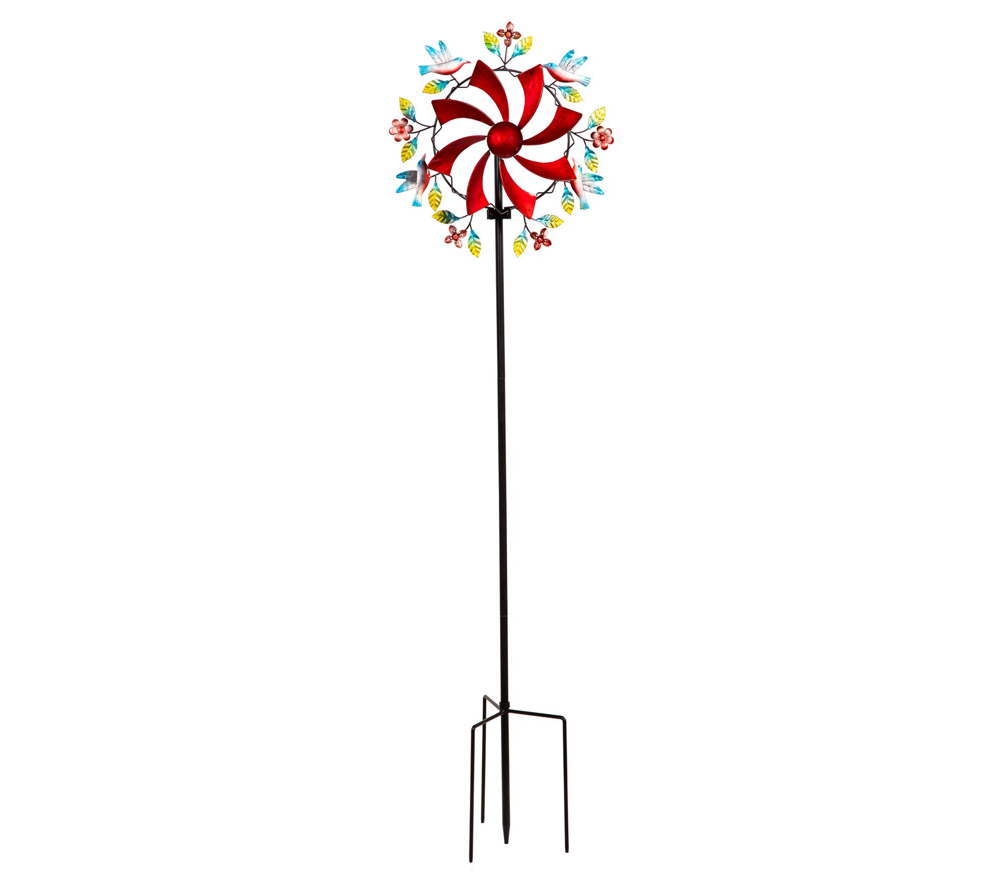 Plow & Hearth Interchangeable Garden Wind Spinner - QVC.com