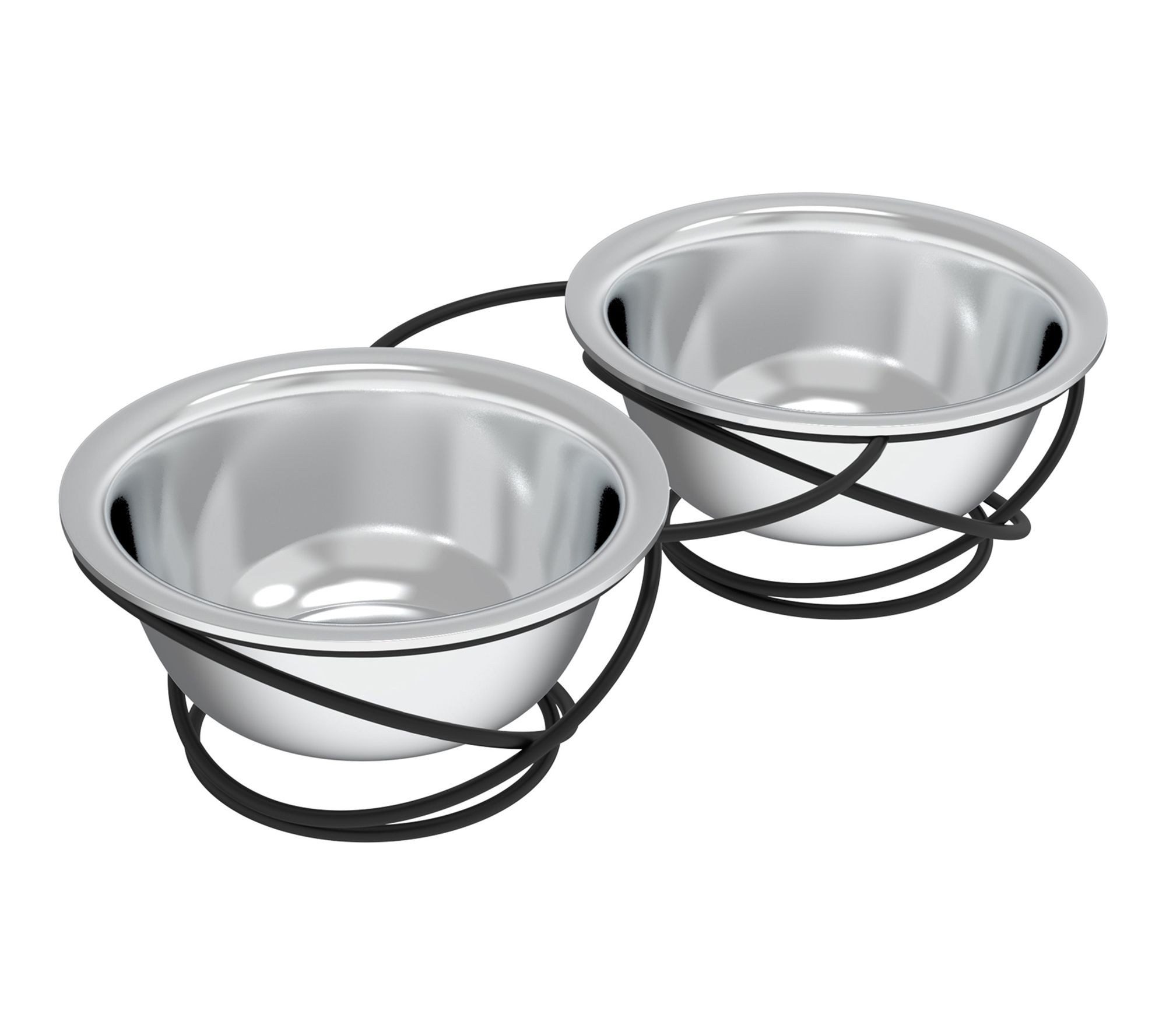 Petmaker Raised Food and Water Bowls with Decorative Stand