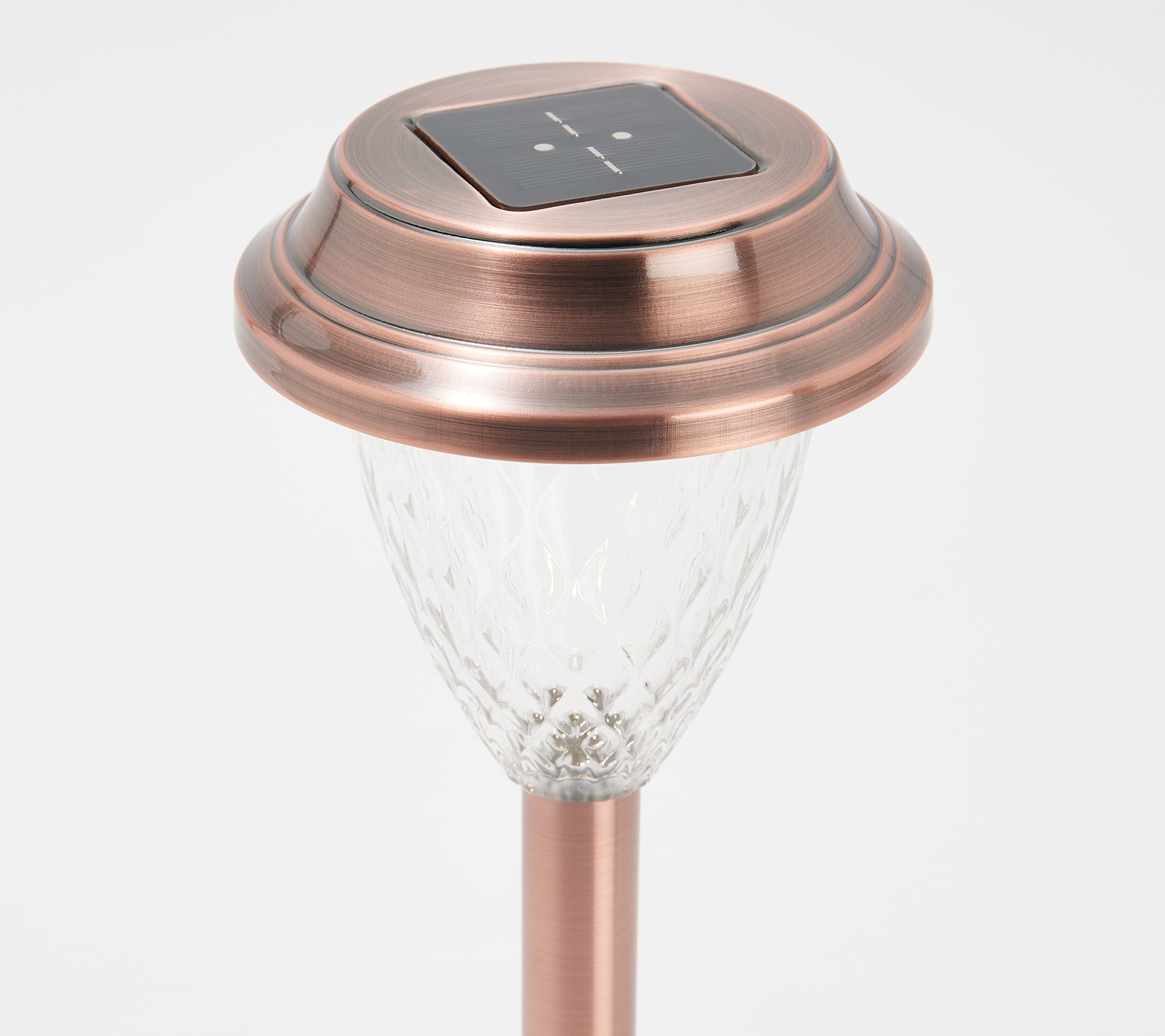 "As Is" Garden Reflections 8Piece Solar Seeded Lens Pathway Lights