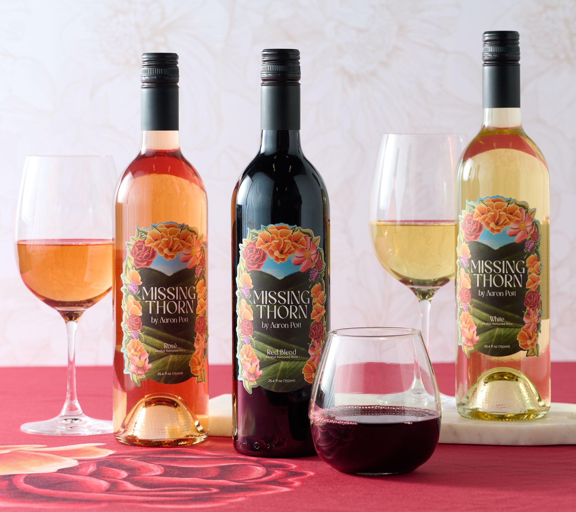 Missing Thorn (3) 750ml Non-Alcoholic Wines Still Varietals