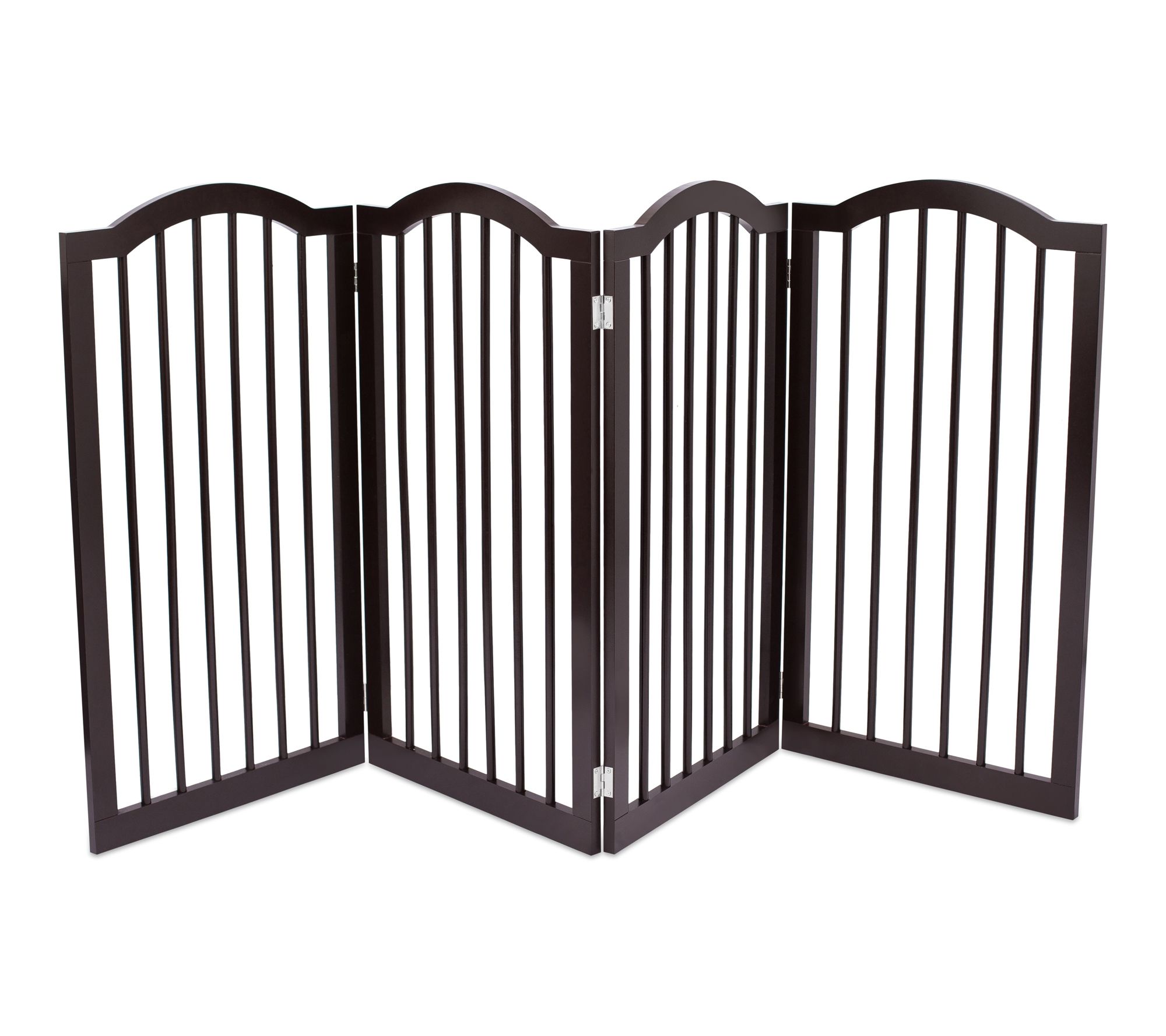 BirdRock Home Wooden 4-Panel Foldable Pet Gate