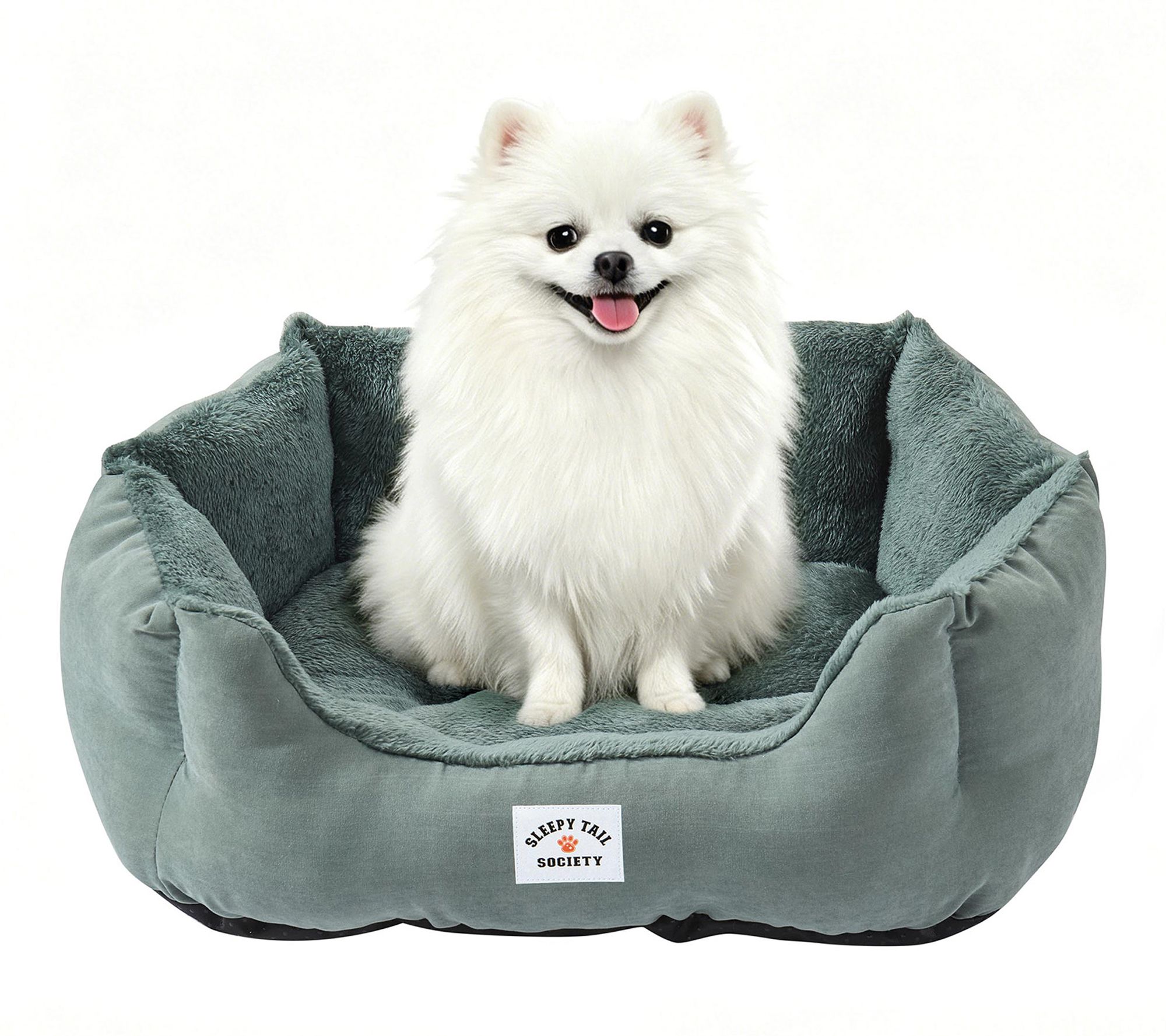 Sleepy Tail Society Small Peaches Cuddler Pet Bed