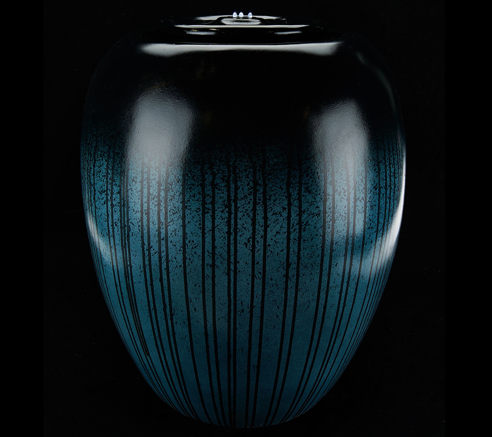 Scott Living Tahiti Ginger Jar Fountain with LED Lights