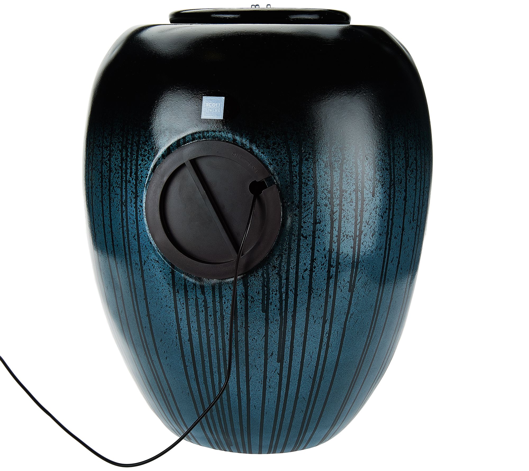 Scott Living Tahiti Ginger Jar Fountain with LED Lights