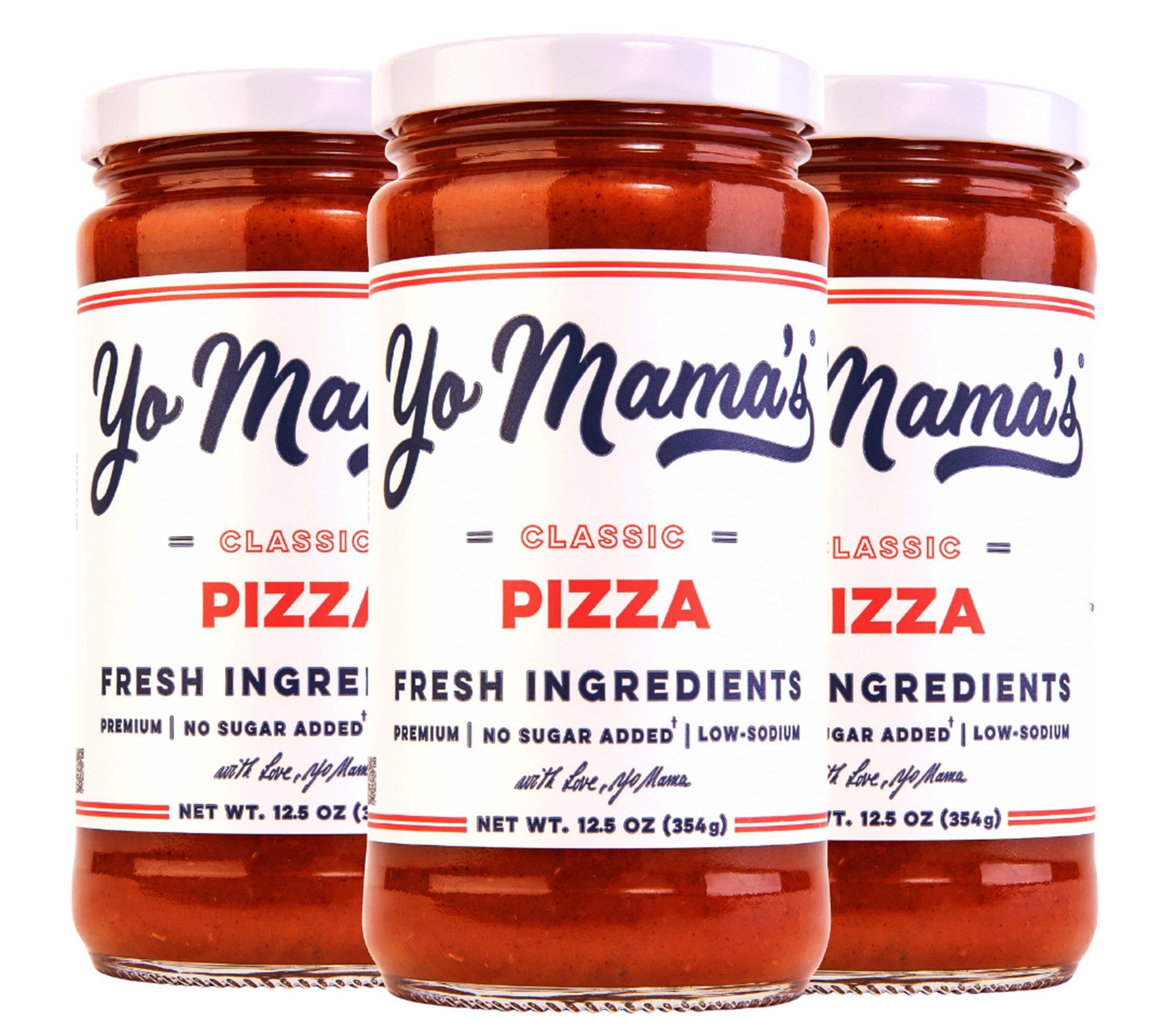 Yo Mama's (3) 12.5-oz Jars Classic Pizza Sauce