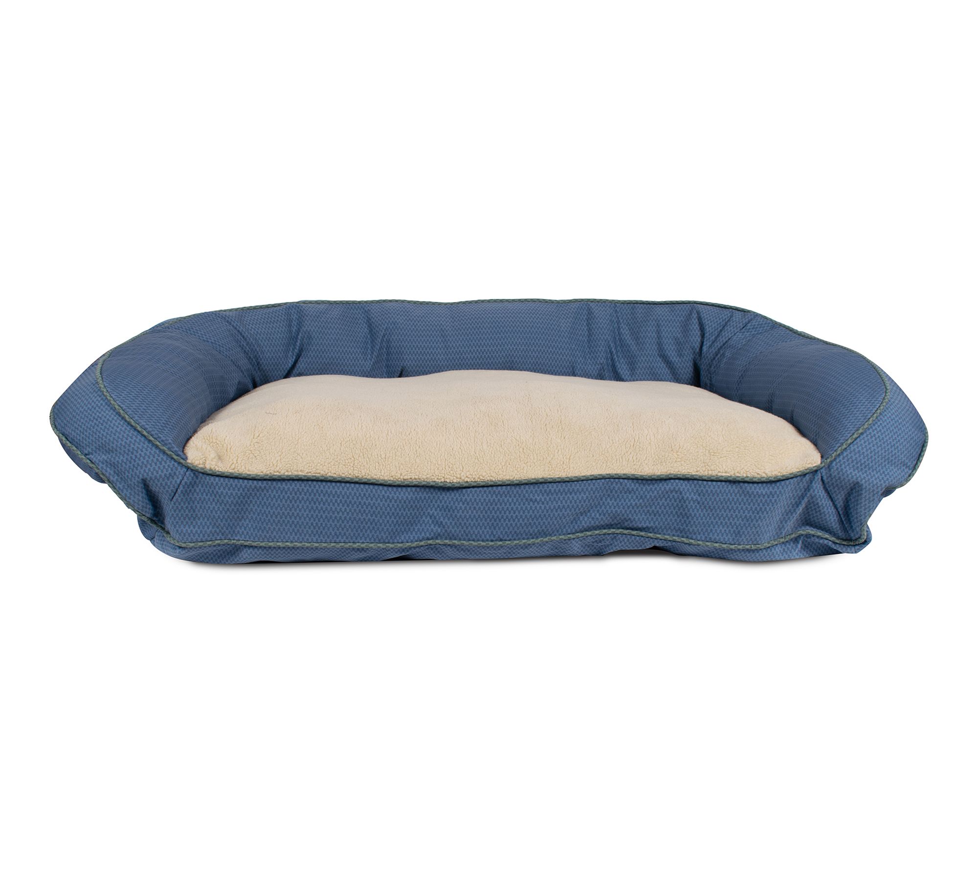 Carolina Pet Large GreenDog Checkered Wave Bolster Bed