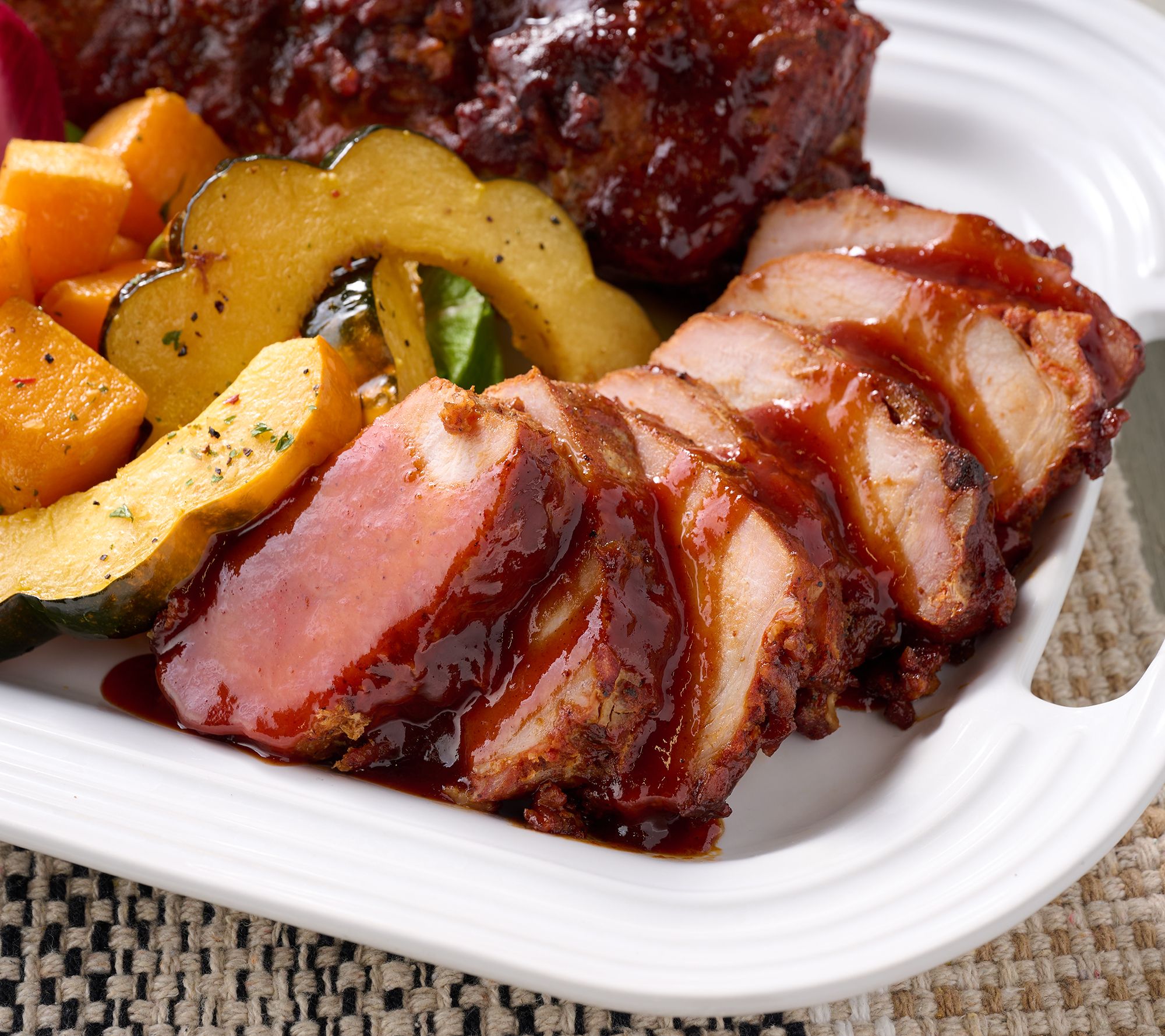 Corky's BBQ (2) 2-lb Original or Savory Honey BBQ Pork Loins