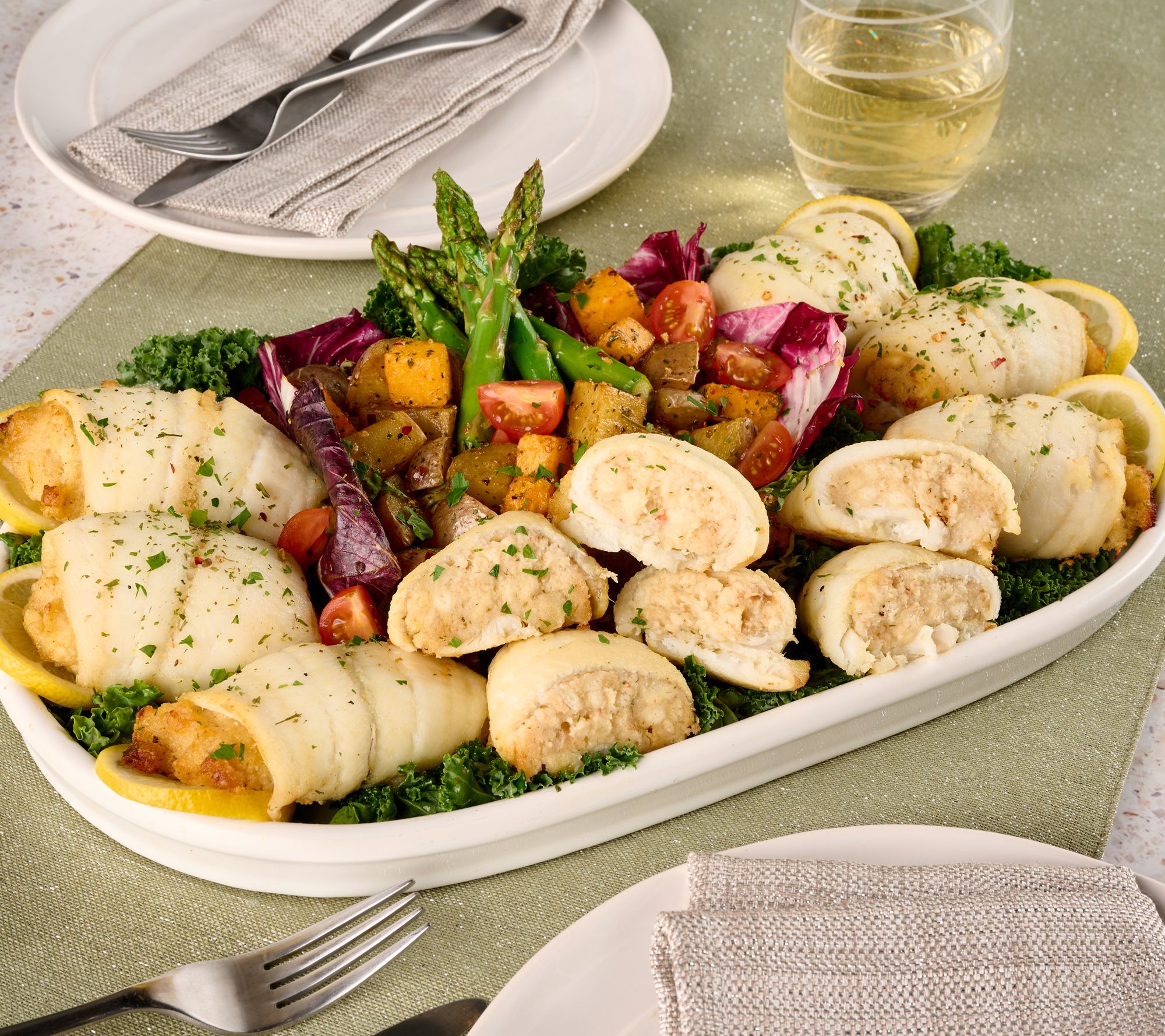 Anderson Seafoods (14) 5oz Stuffed Sole Auto-Delivery