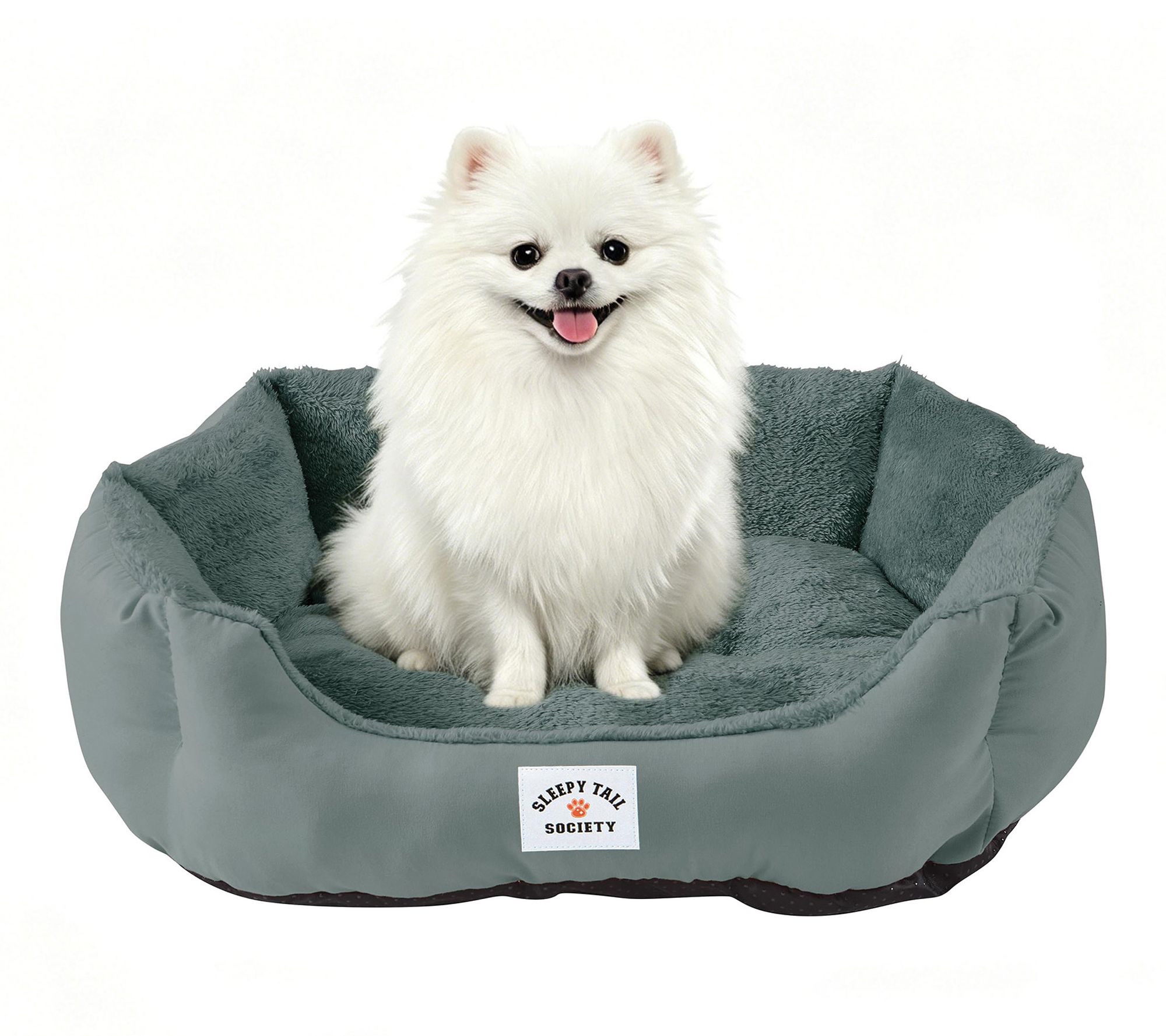 Sleepy Tail Society Medium Peaches Cuddler Pet Bed