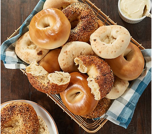 Just Bagels NYC Boiled Bialy & Bagel 24-ct Sampler Auto-Delivery