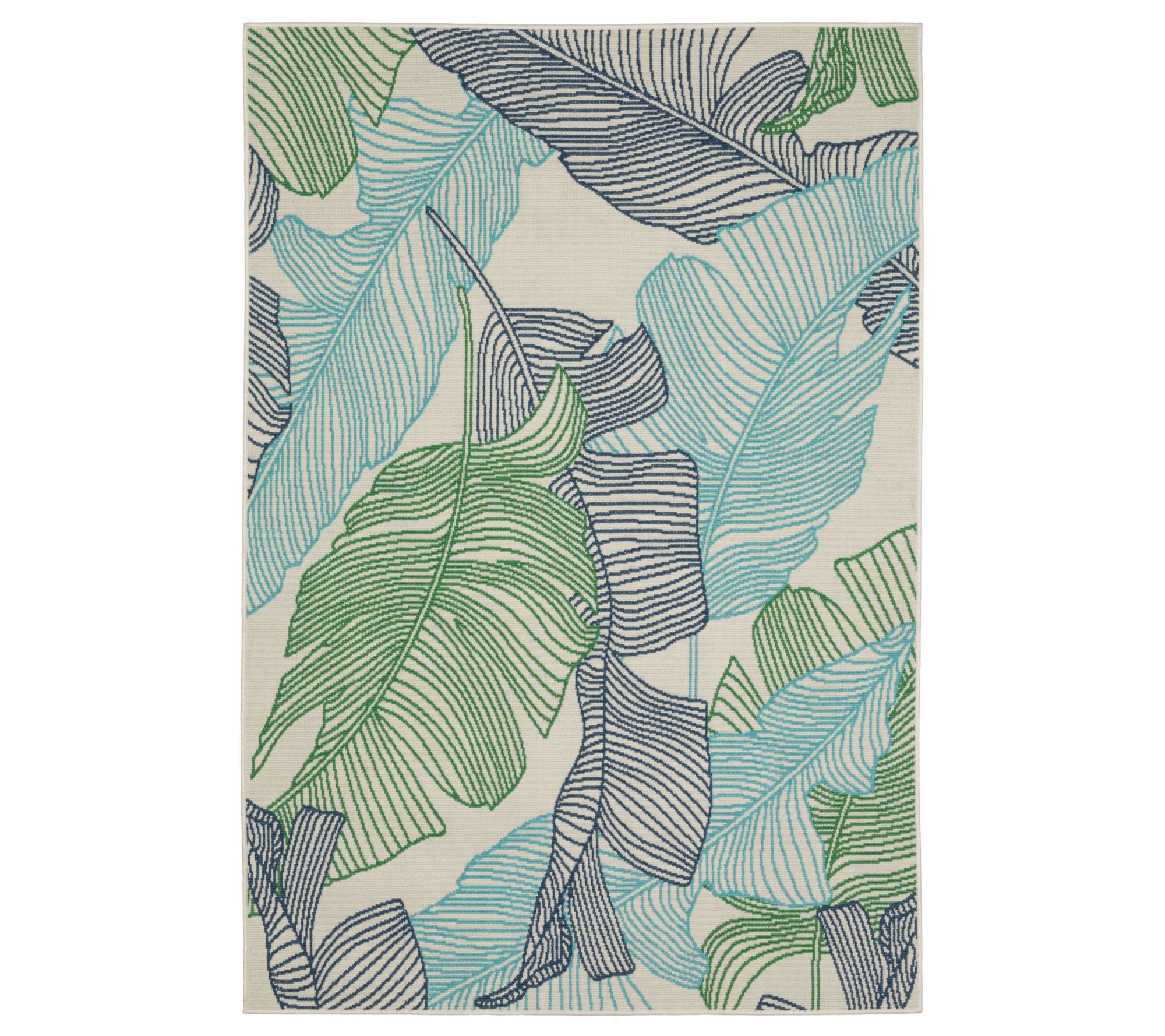 Ultimate Innovations Tropical Palms 5'3" x 7'.6" Rug