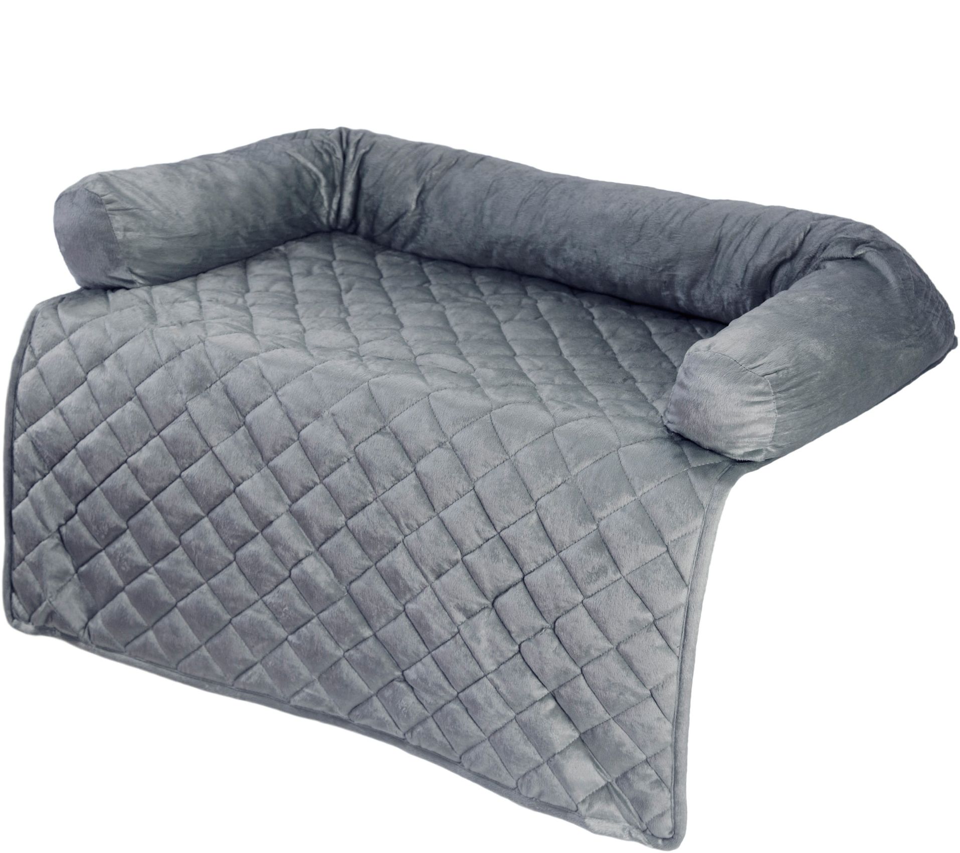 PETMAKER 35" x 35" Furniture Pet Cover with 3-Sided Bolster