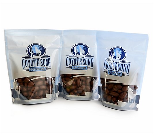 Coyote Song Farms (3) 16-oz Milk Chocolate Almonds Pure