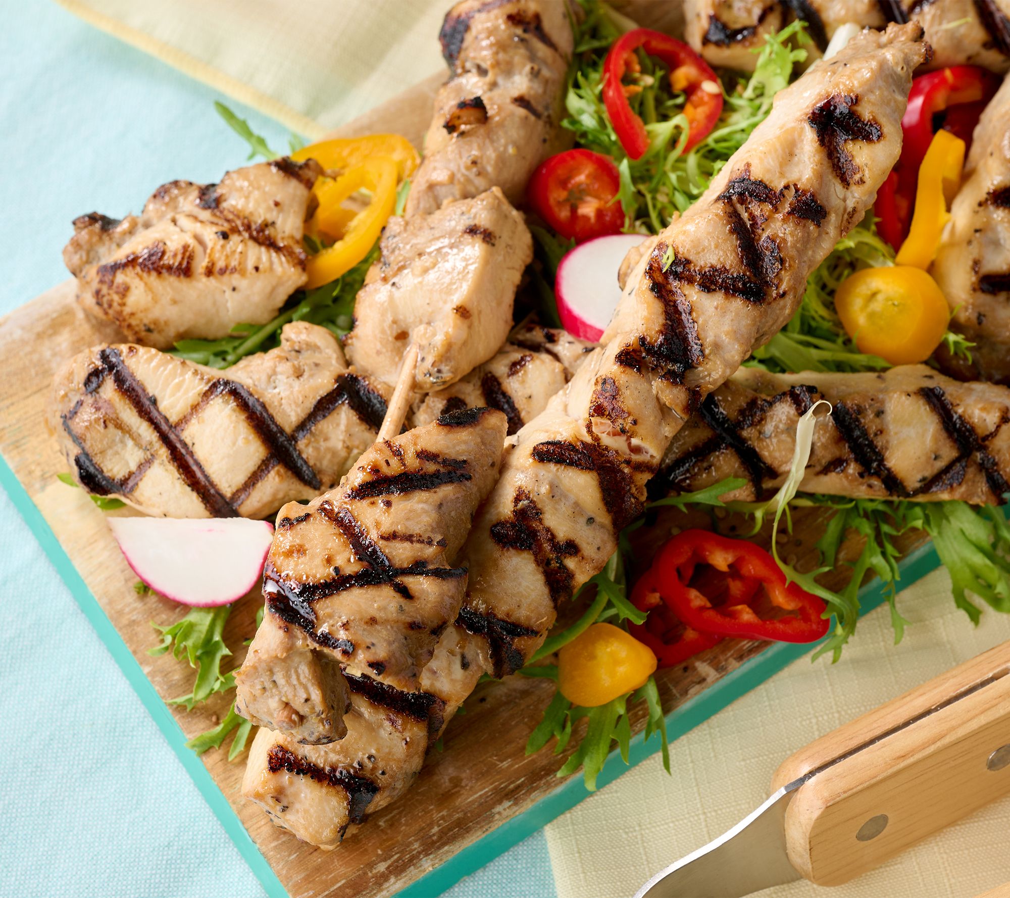 Rastelli's (12) 4-oz Sweet Chili Lime or Teriyaki Chicken Skewers
