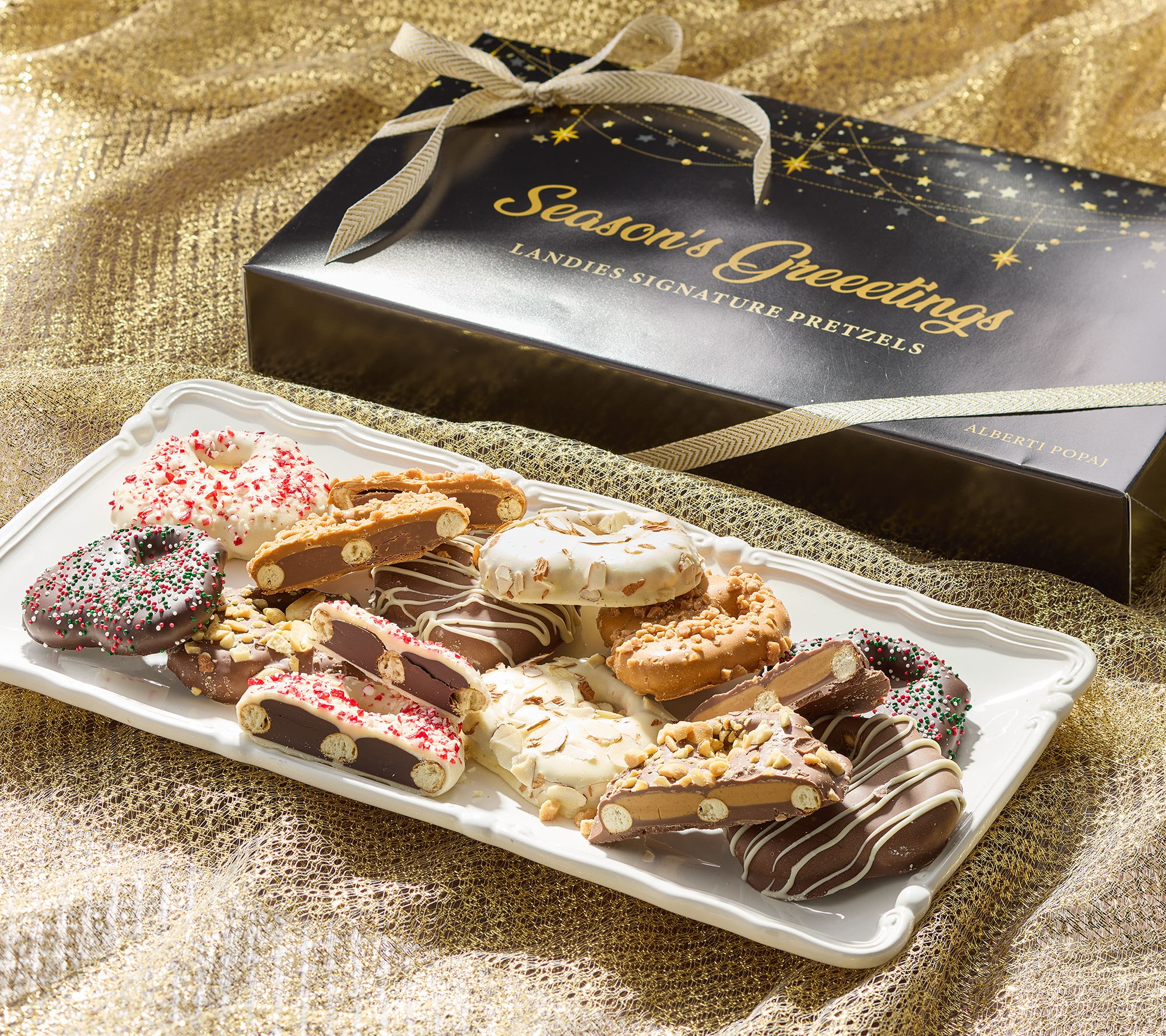 SH11/9 Alberti Popaj 12pc Truffle Stuffed Pretzels by Landies Candies