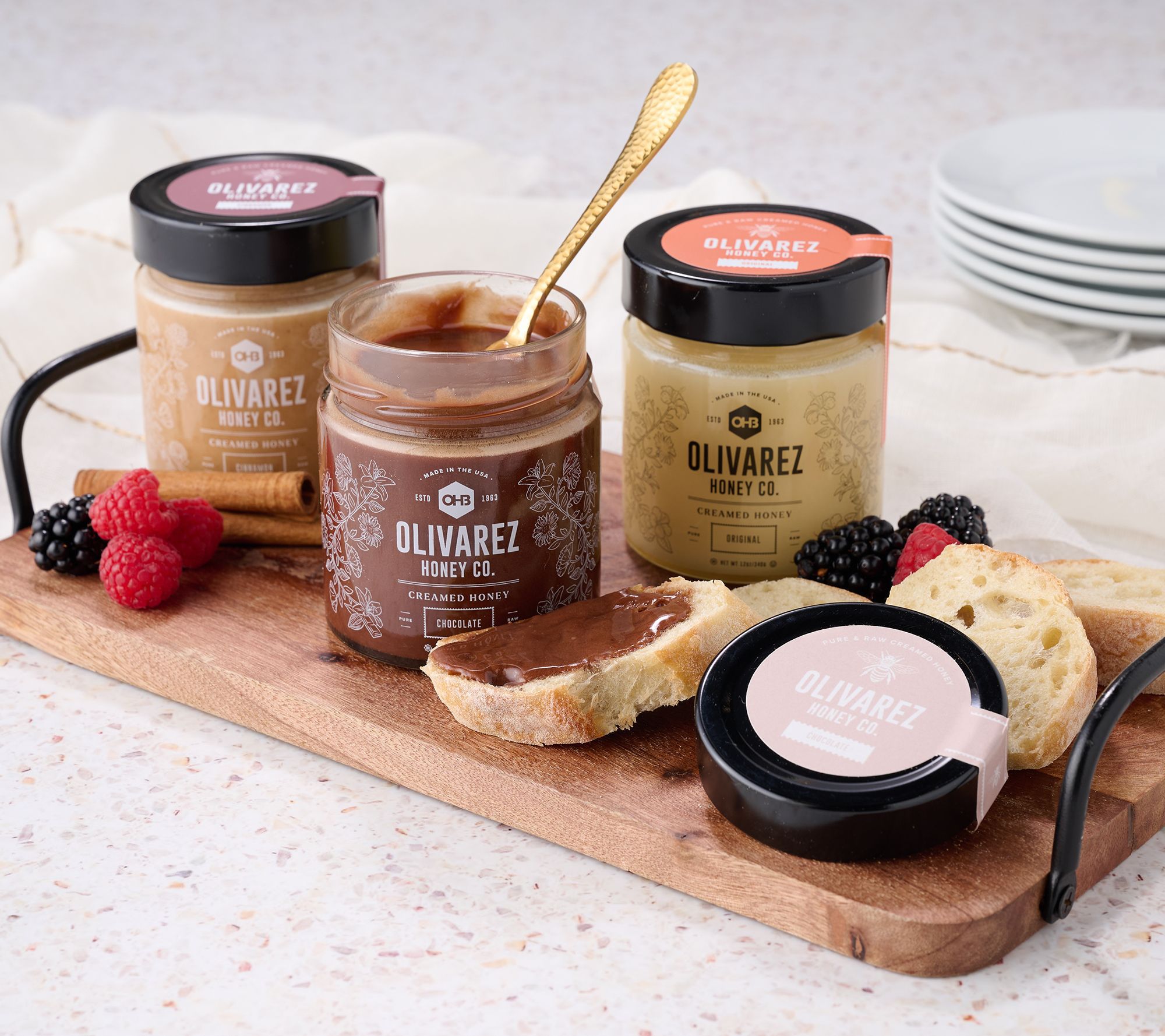 SH 12/7 Olivarez (3) 12-oz Creamed Honey Home for the Holidays