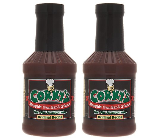 Corky's BBQ (2) 18-oz Bottles of Original BBQ Sauce