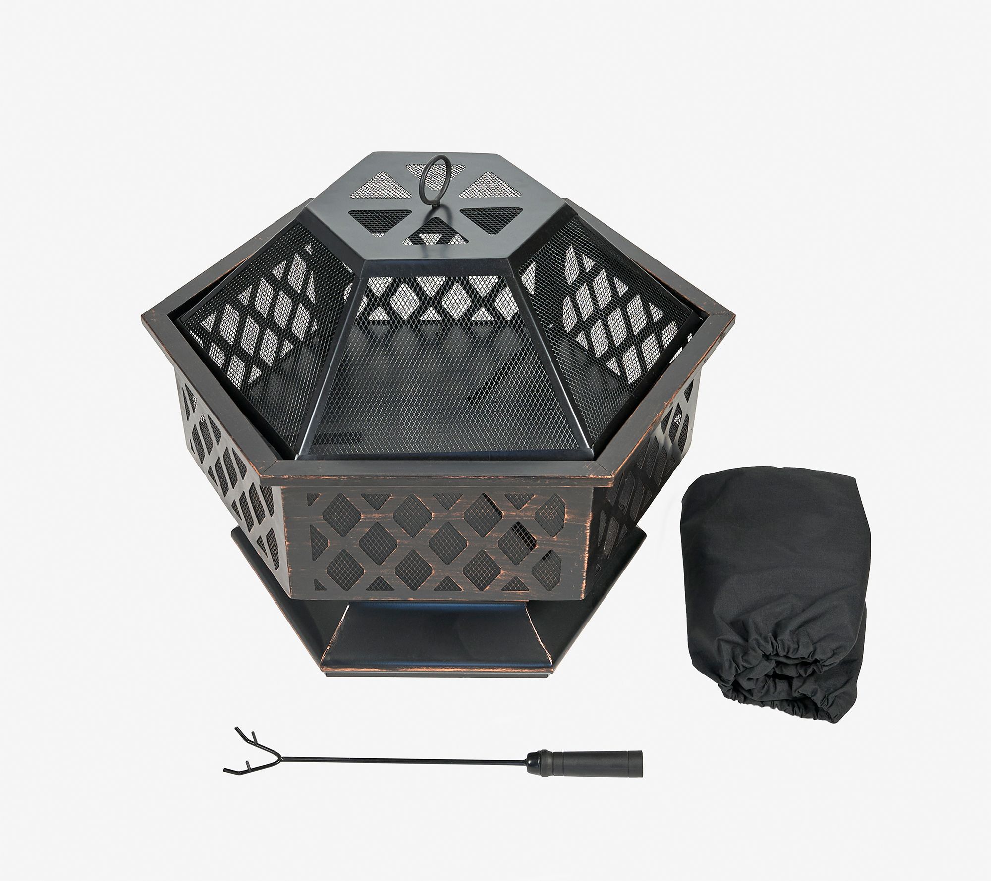 Endless Summer Wood Burning Hexagon, Hex Fire Pit Cover