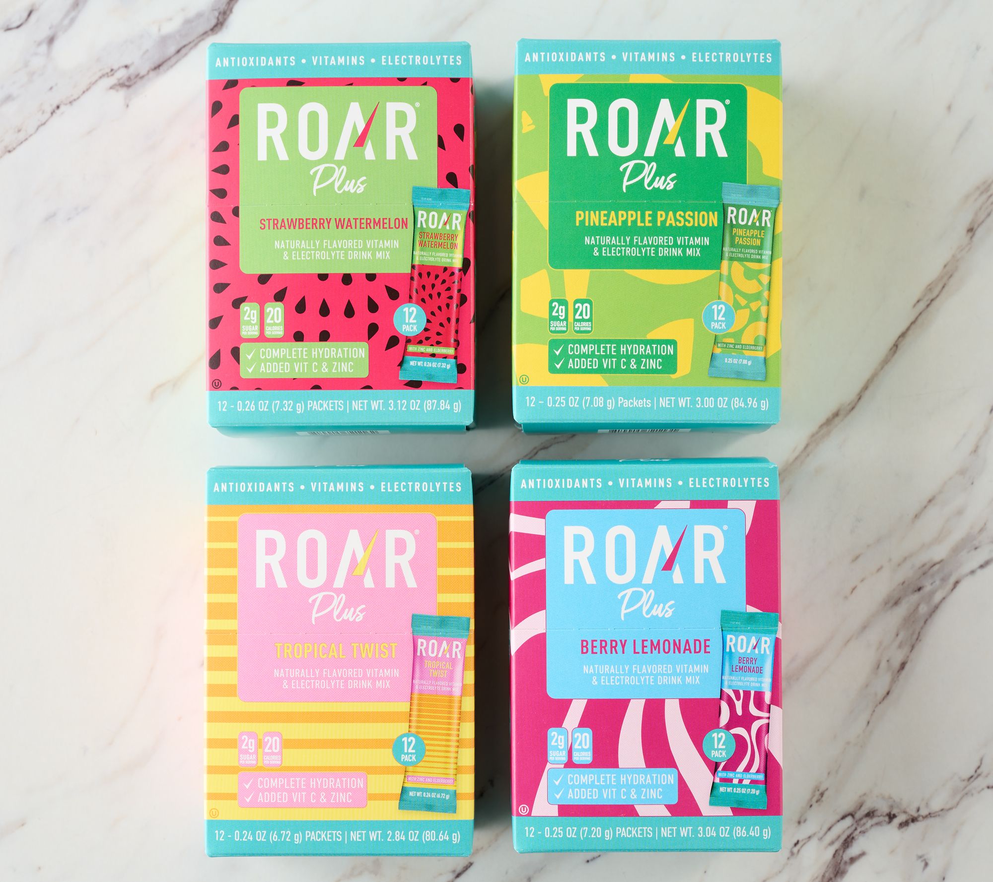 Roar Plus (48) Packets Electrolyte Drink Mixes AutoDelivery