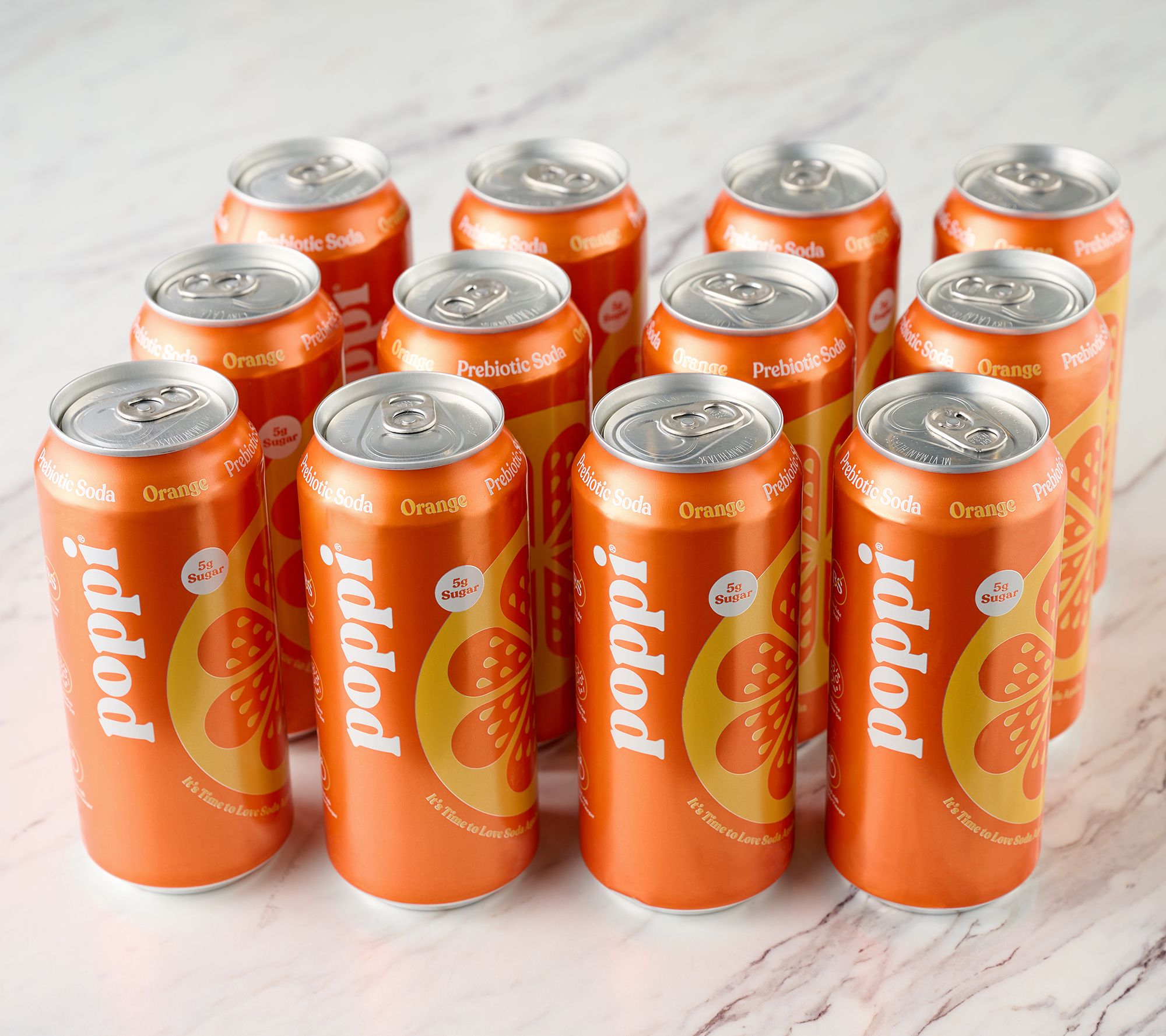 Poppi (12) 16 oz Jumbo Cans 5g Sugar Prebiotic Soda