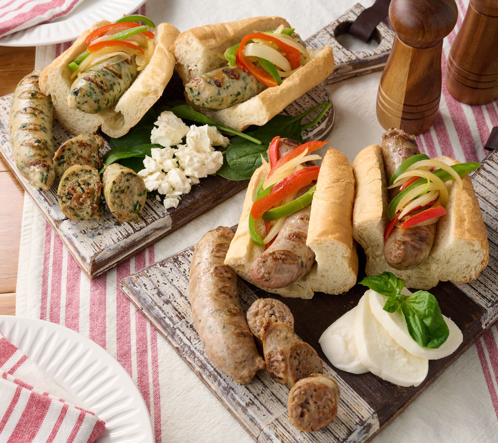 Rastelli's 4-lbs of Basil Mozzarella Pork or Spinach Feta Chicken Sausage
