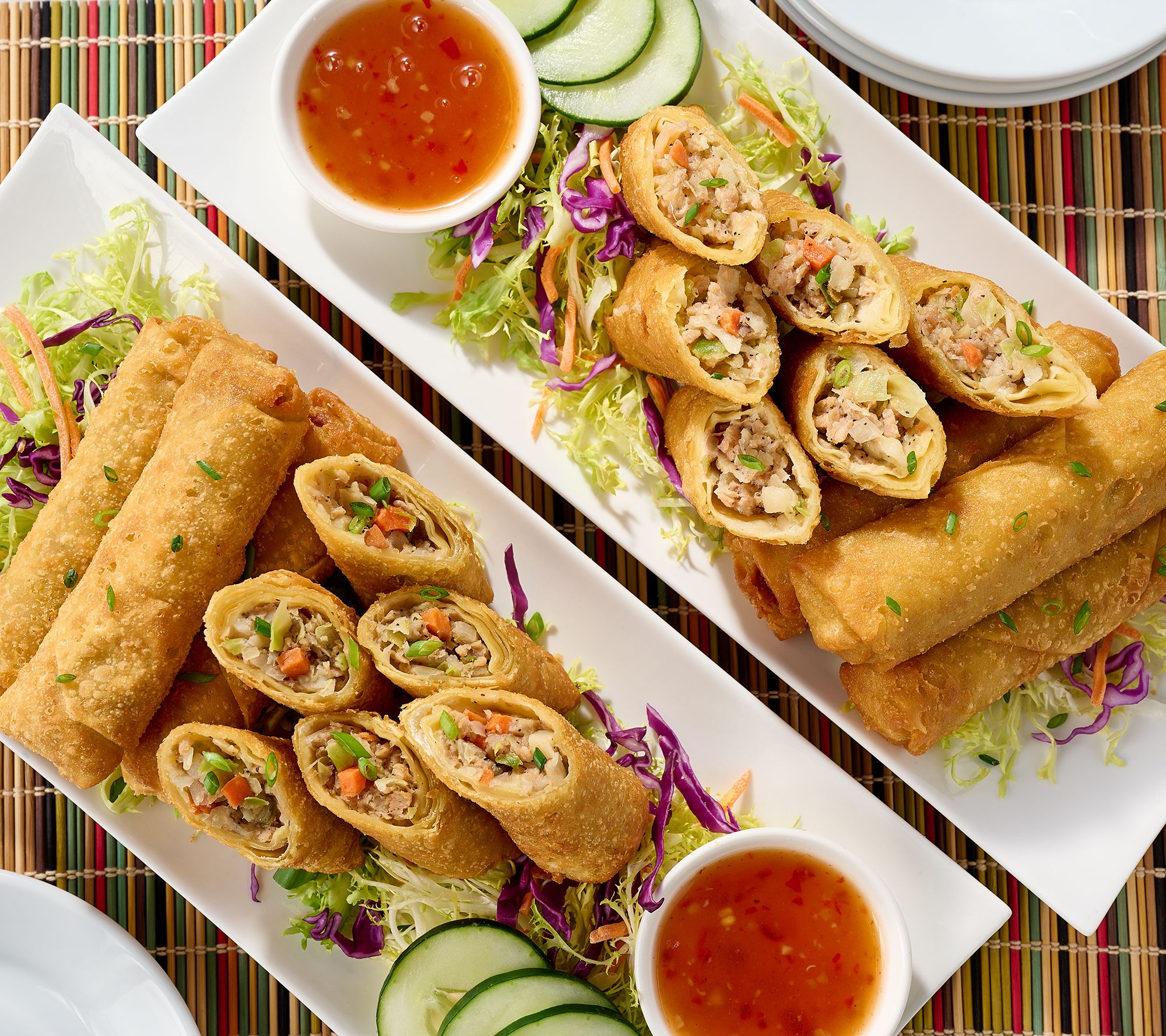 Falkor Fusion Shrimp & Veggie 18 ct Eggrolls with Sauce