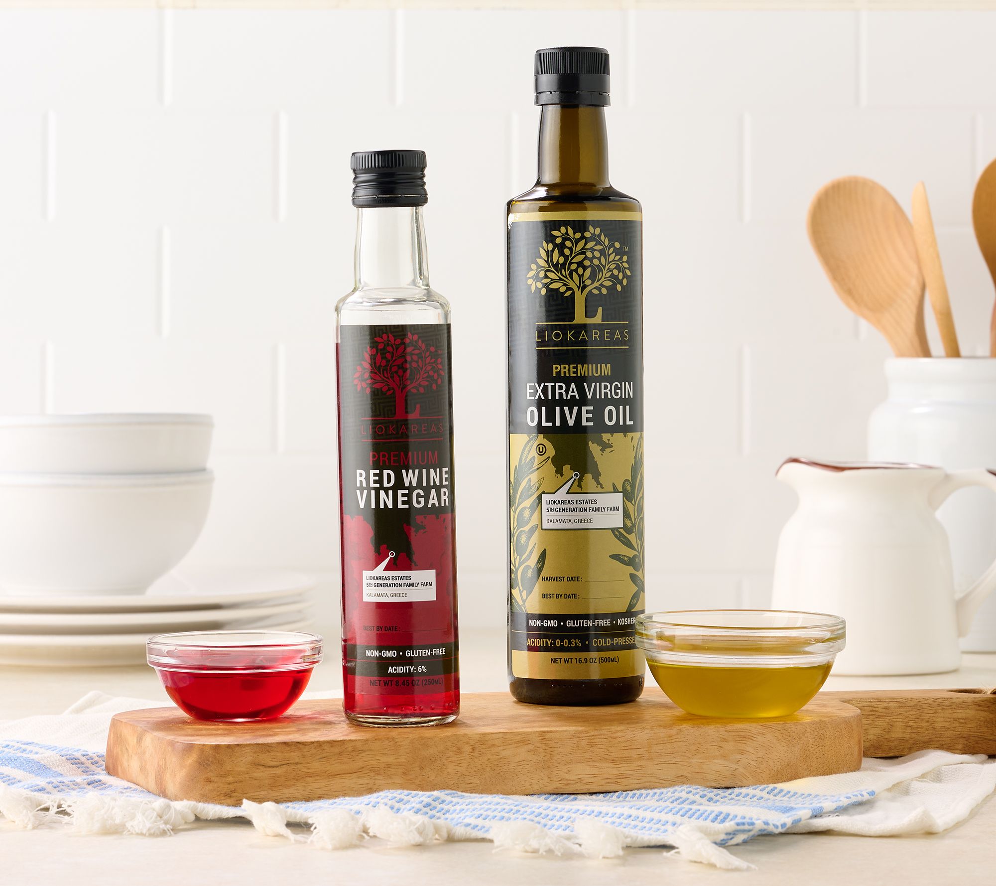 Liokareas Premium Greek Olive Oil & Vinegar Kitchen Essentials