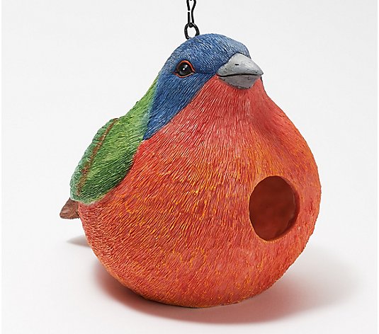 Evergreen Painted Portley Birdhouse