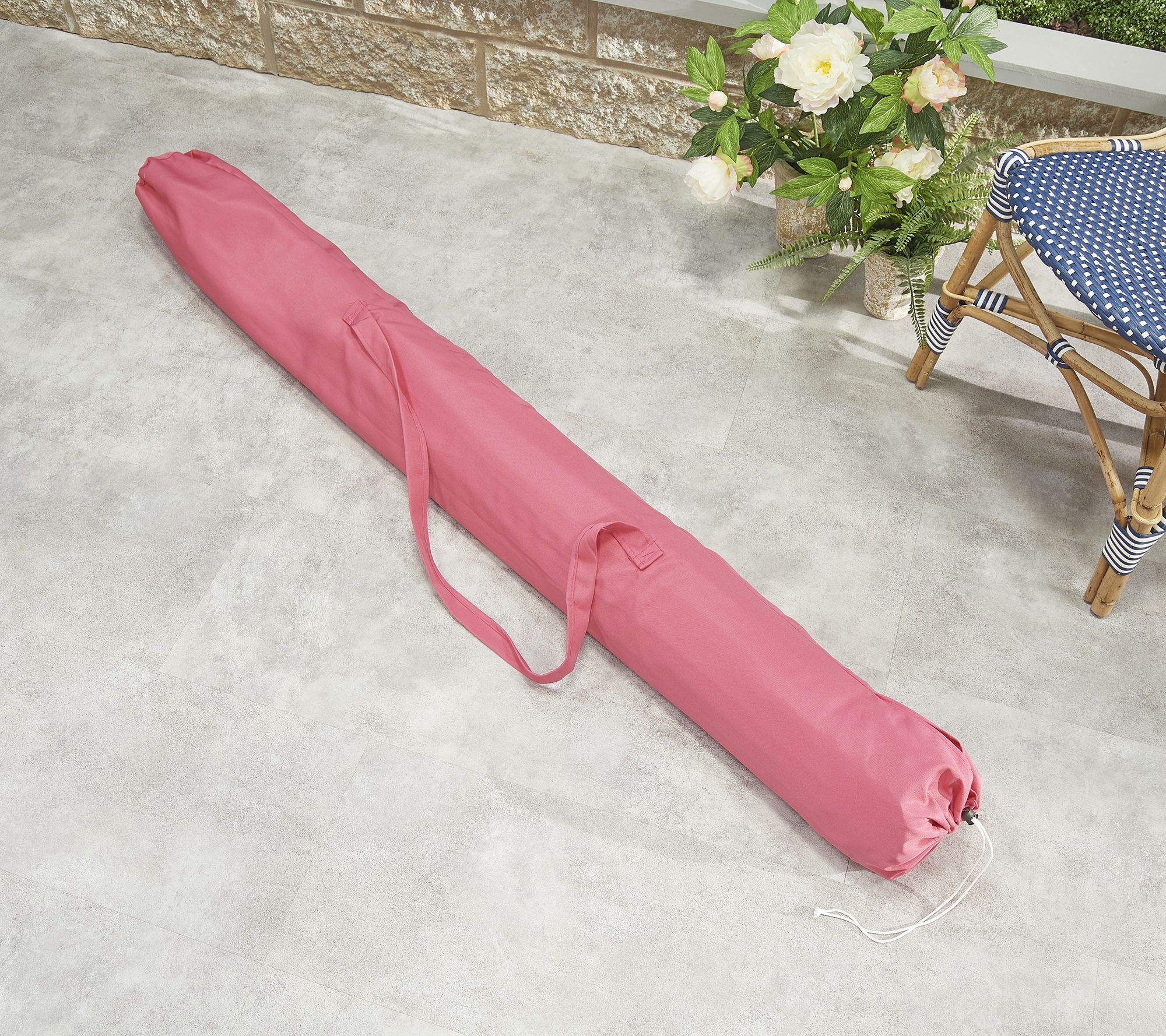 "As Is" Garden Reflections 11' Round Patio Umbrella with Cover