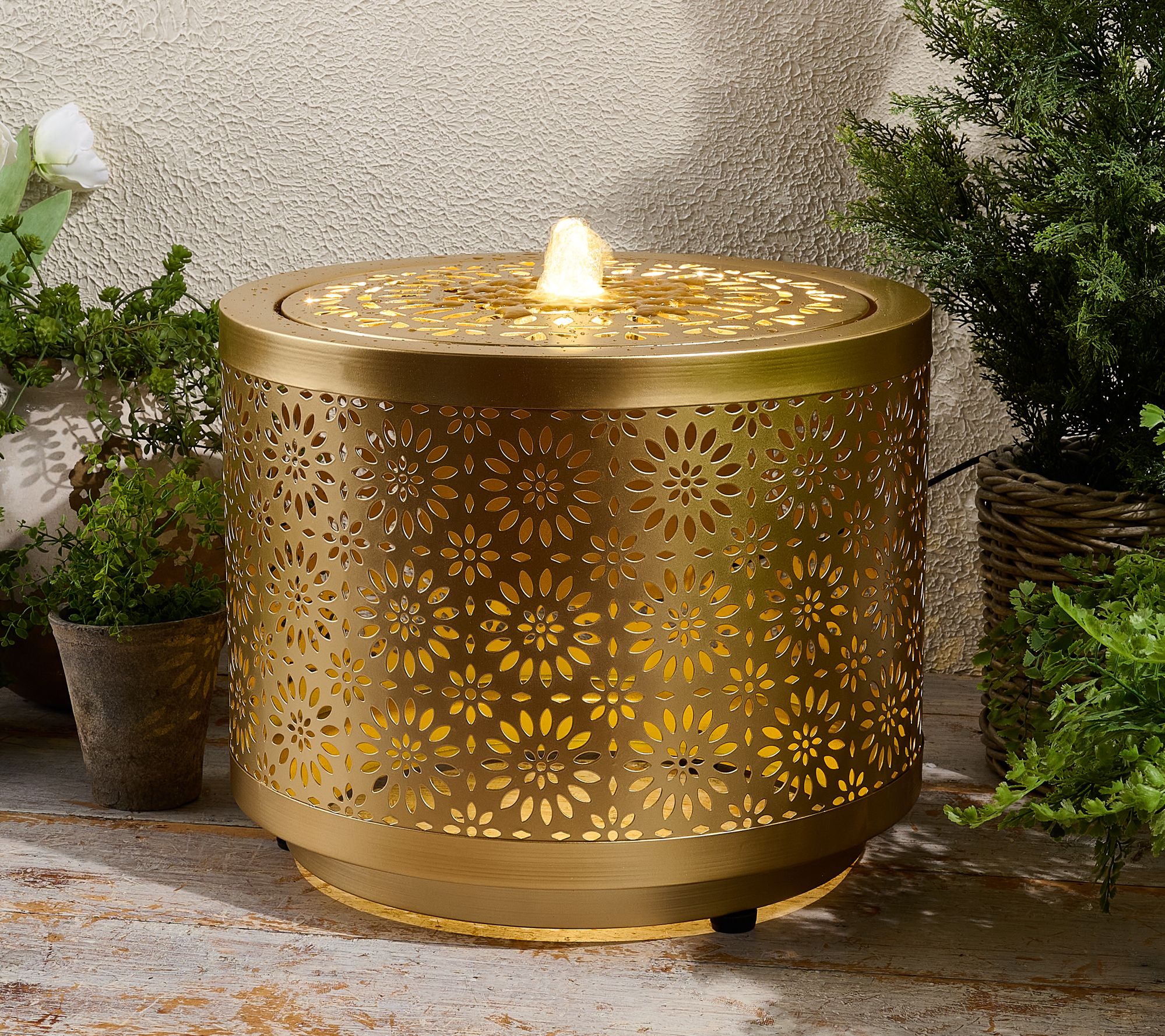 "As Is" Garden Reflections Plug-in Illuminated Fountain