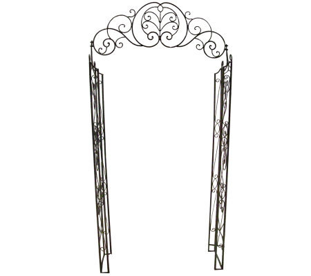 Scroll Design 8' Wrought Iron Garden Arch Trellis — QVC.com