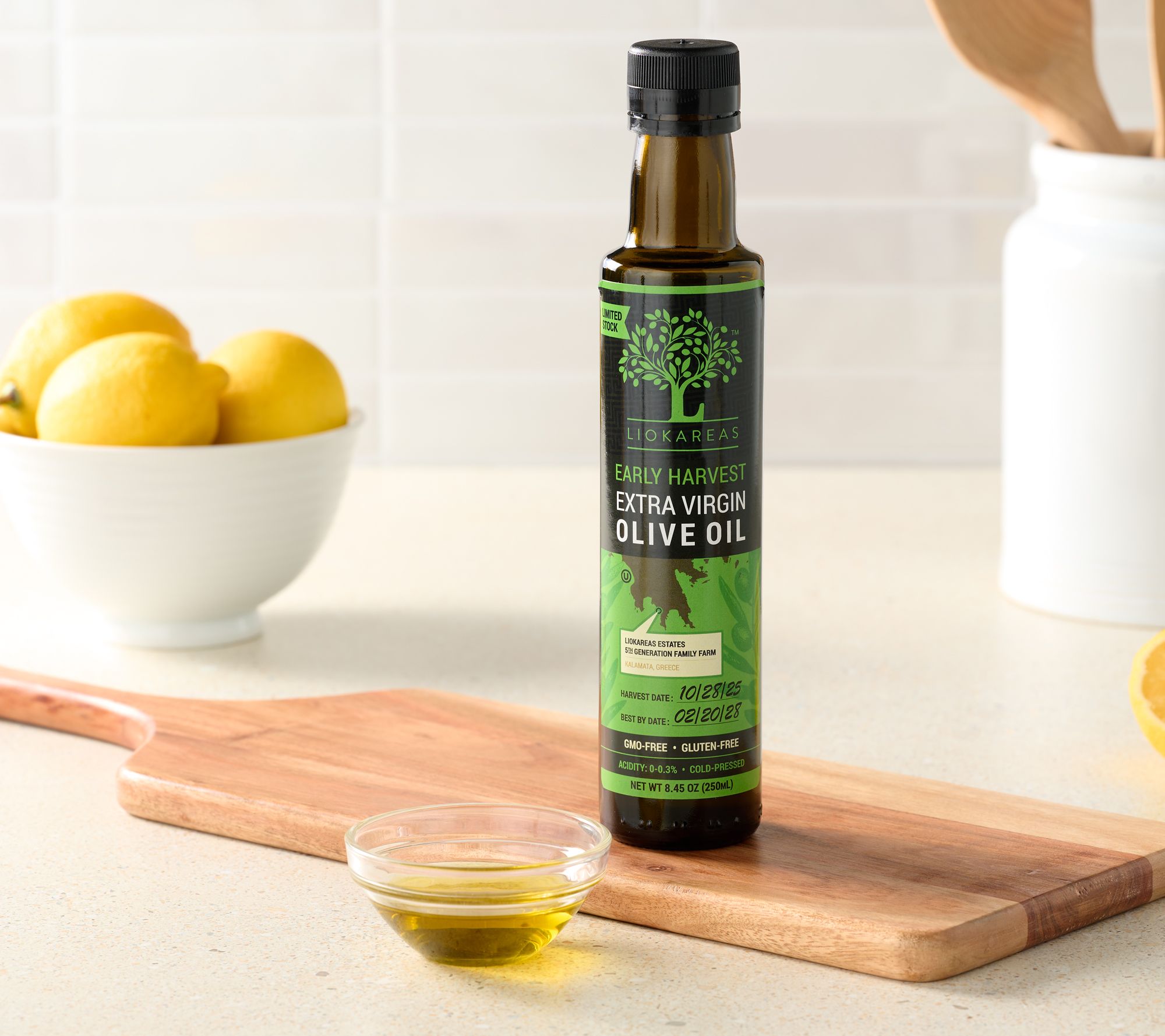 Liokareas 3 Bottle Olive Oil & Vinegar Essentials Auto-Delivery