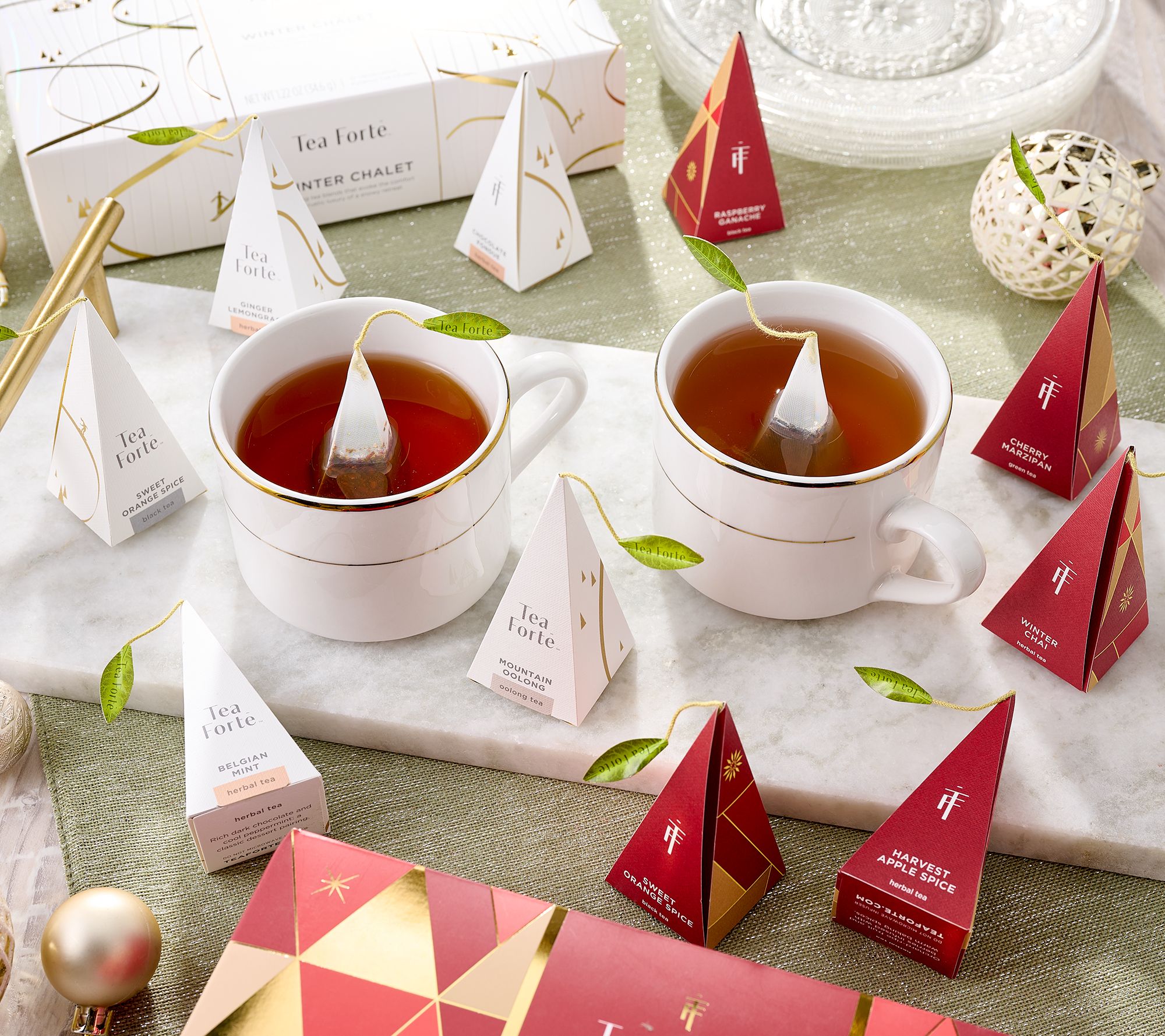 Tea Forte (2) 10ct Holiday Tea InfuserGift Boxes