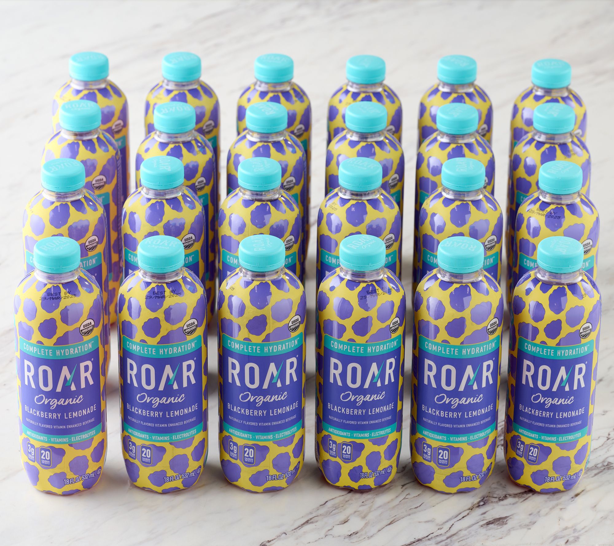 Roar Organic (24) 18oz Btls Vitamin & Electrolyte Beverage