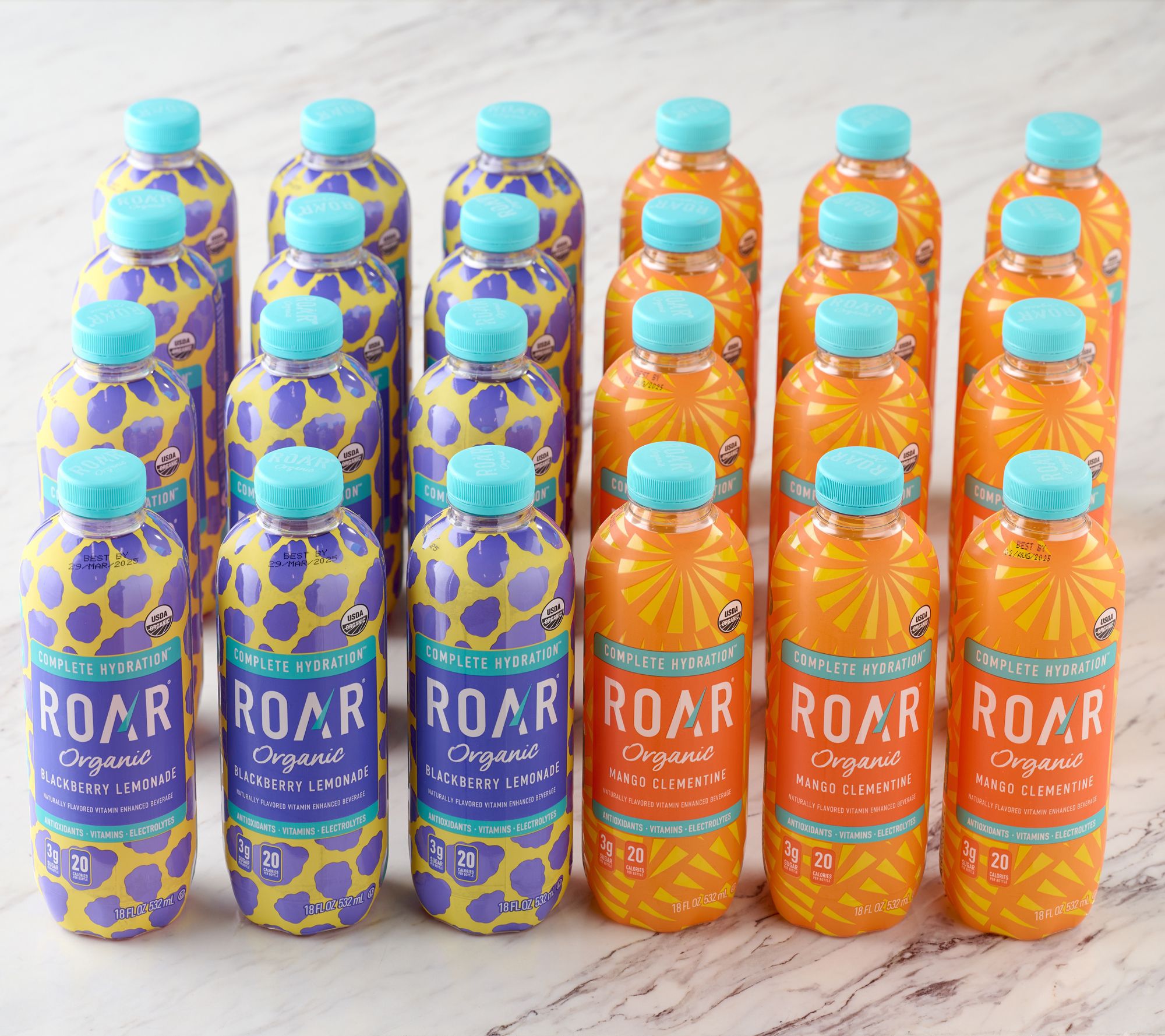 Roar Organic (24) 18oz Btls Vitamin & Electrolyte Beverage
