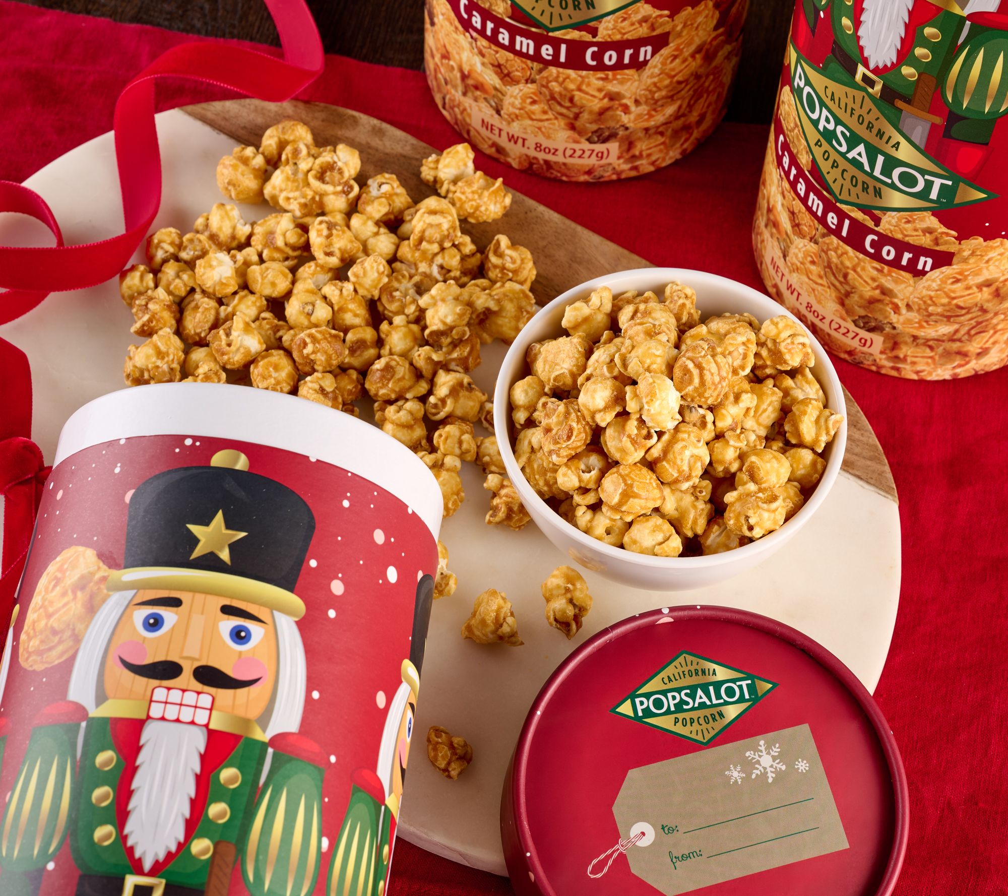 Popsalot Set of (3) 8oz & 10oz Tubes of Gourmet Popcorn