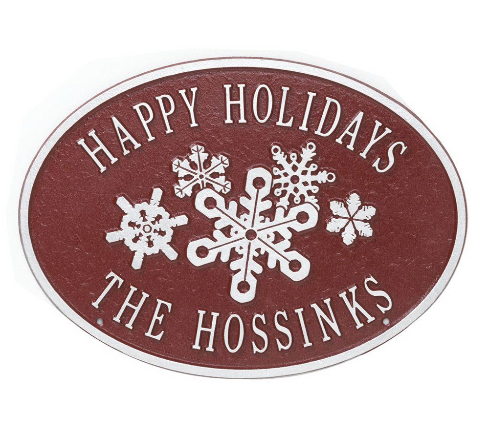 Snowflake Personalized Sign