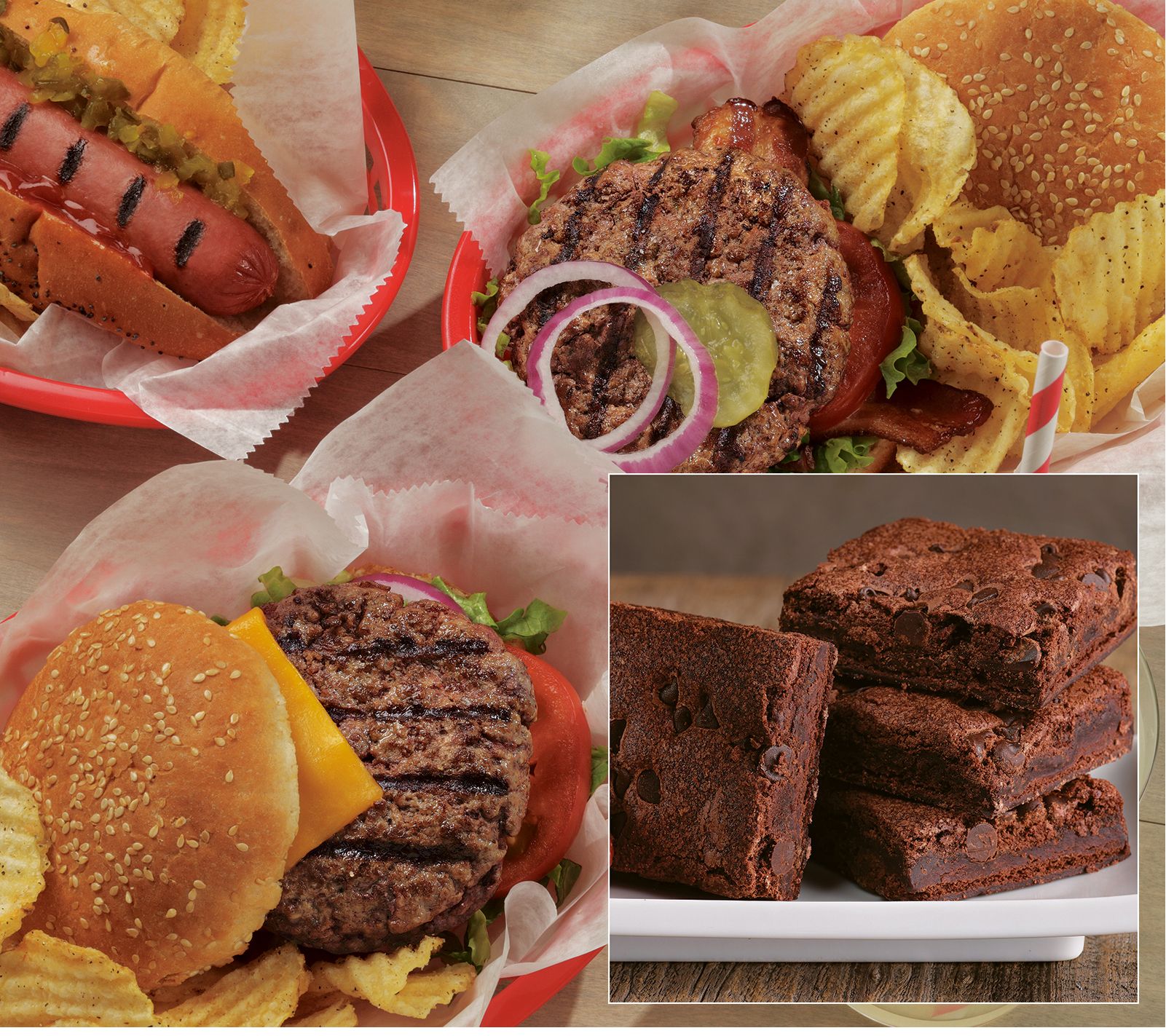 Kansas City 12 Steakburgers, 12 Beef Hot Dogs &12 Brookies