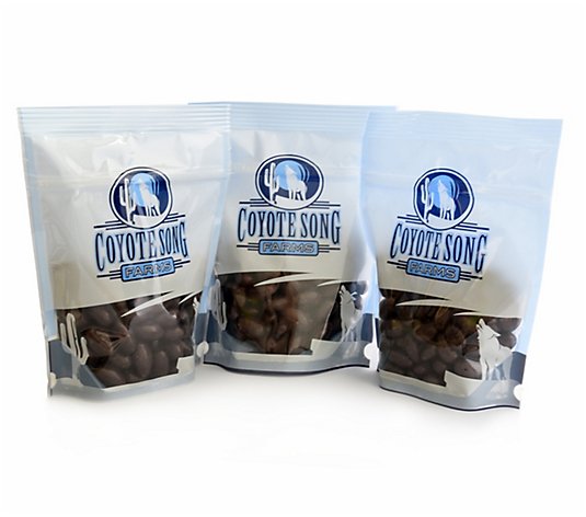 Coyote Song Farms (3) 16-oz Dark Chocolate Almonds