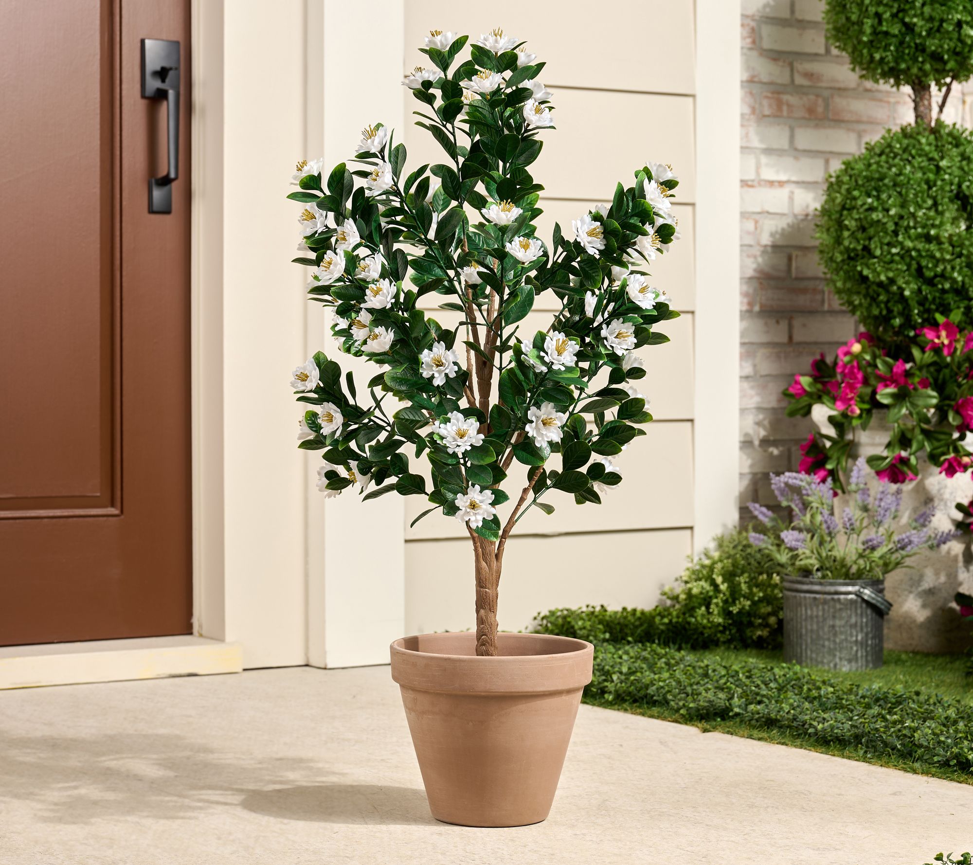 Wicker Park 3' Faux Gardenia Tree
