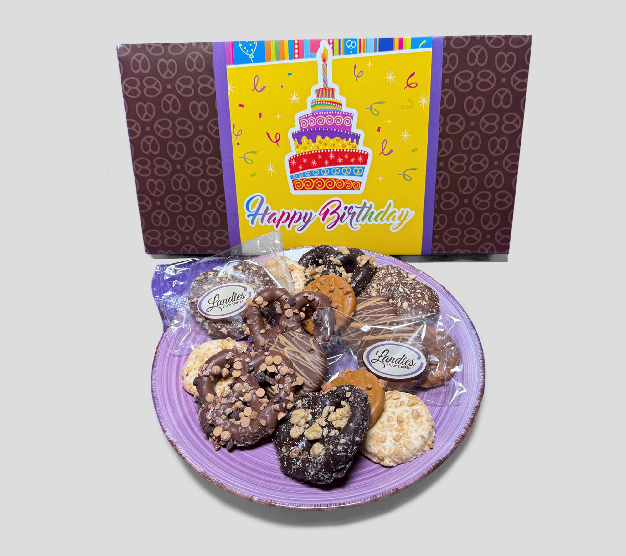Landies Candies 15 Piece Happy Birthday Cake Combo Gift