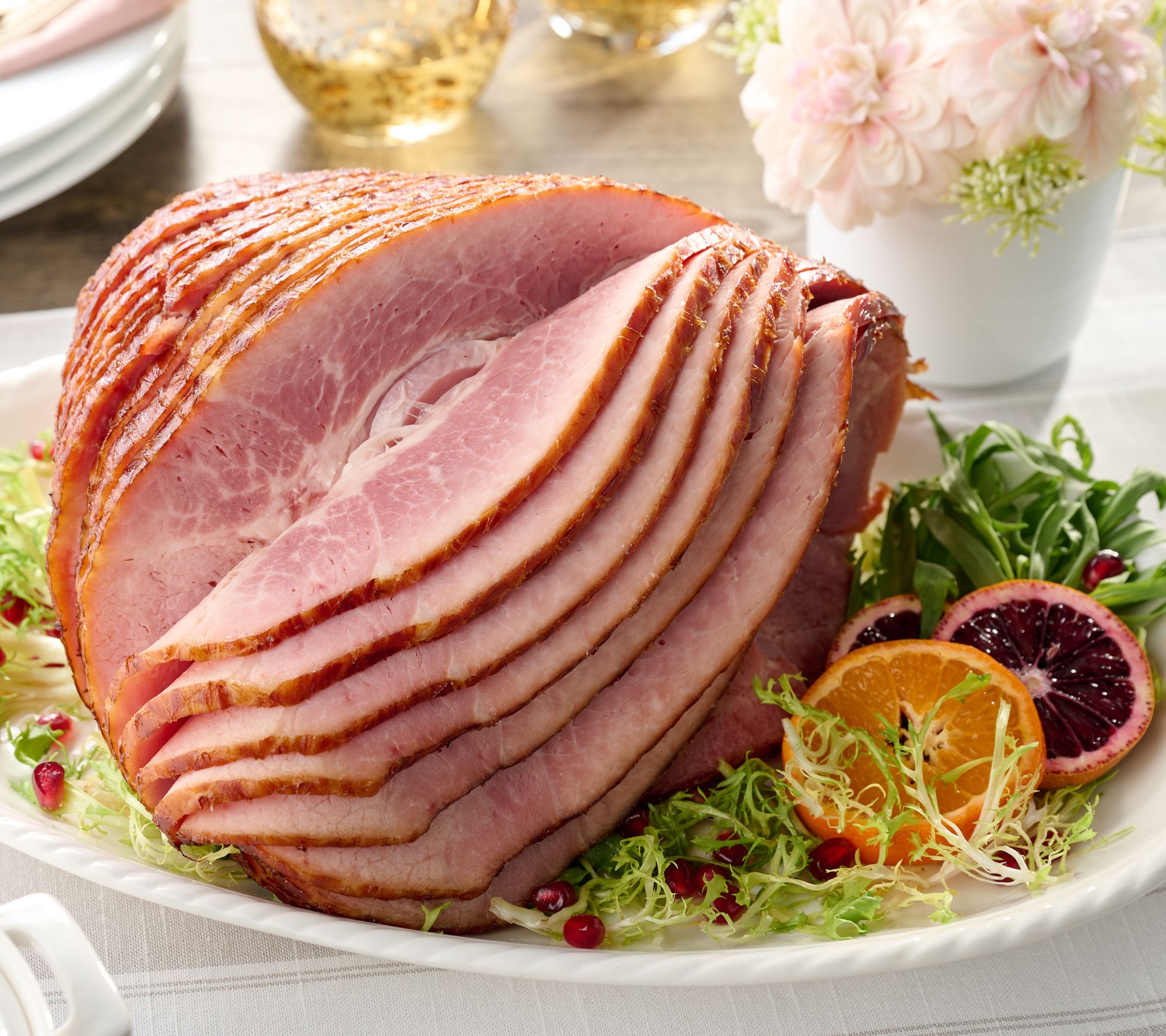 Kansas City Steak Co. 7.25-8.5lb Hickory Smoked Bone-in Ham